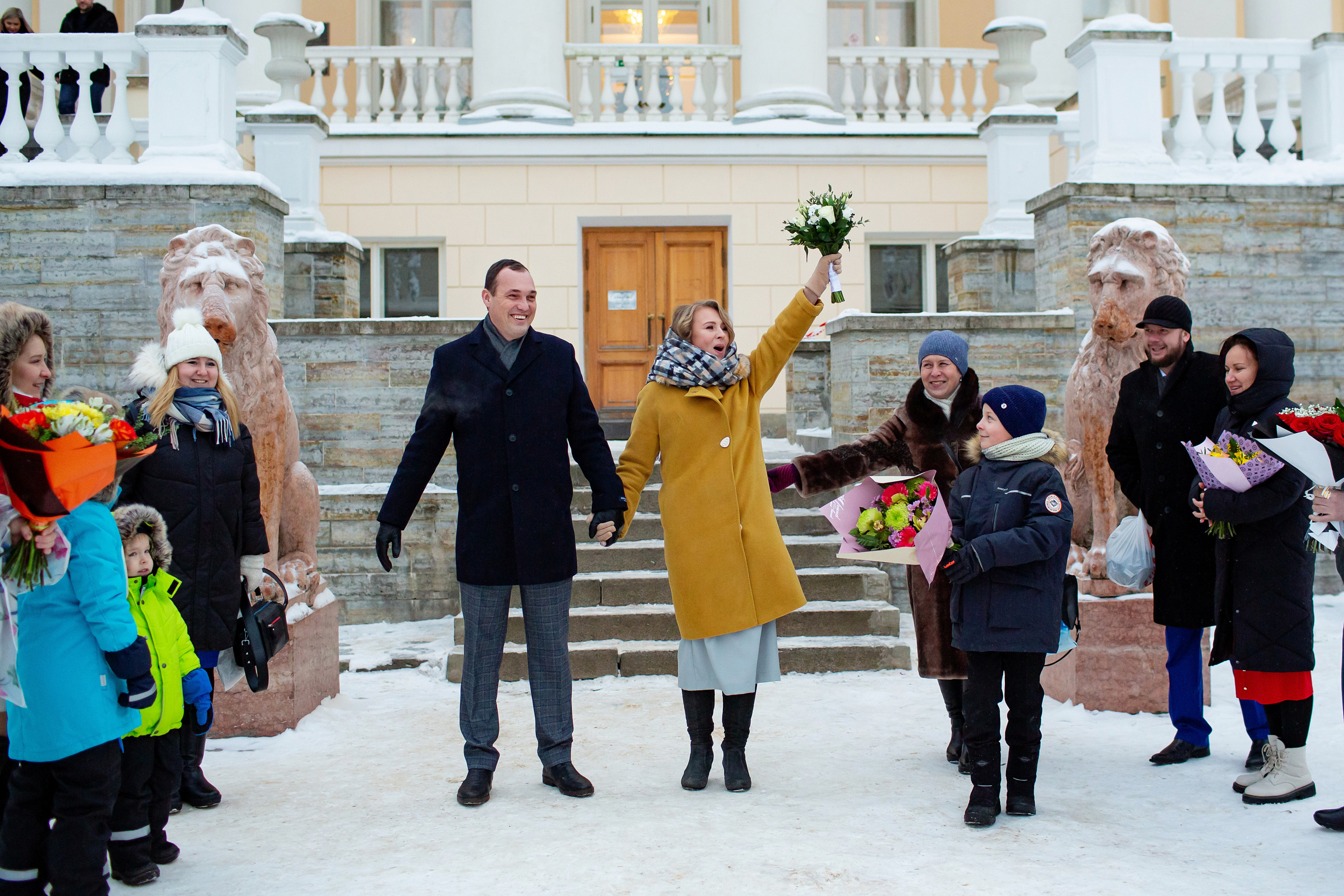 Зимняя свадьба. Свадебный, семейный, детский фотограф в Санкт-Петербурге