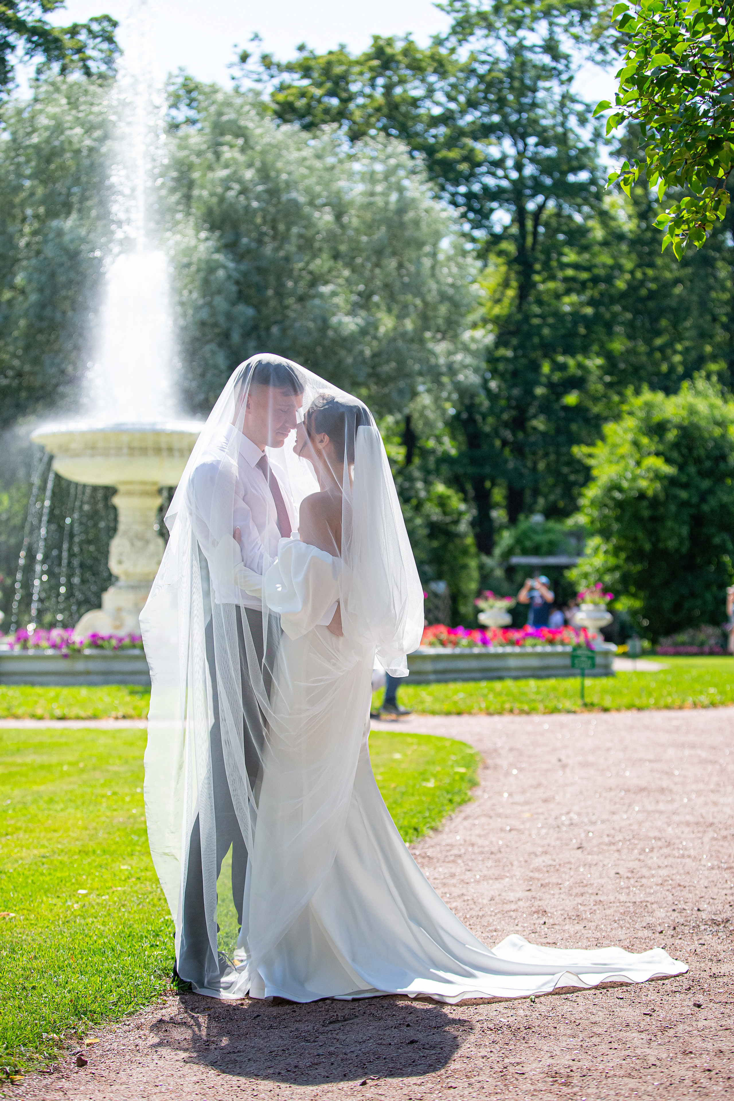 Свадебная фотосессия в Пушкине. Дворец бракосочетания № 3. Свадебный, семейный, детский фотограф в Санкт-Петербурге