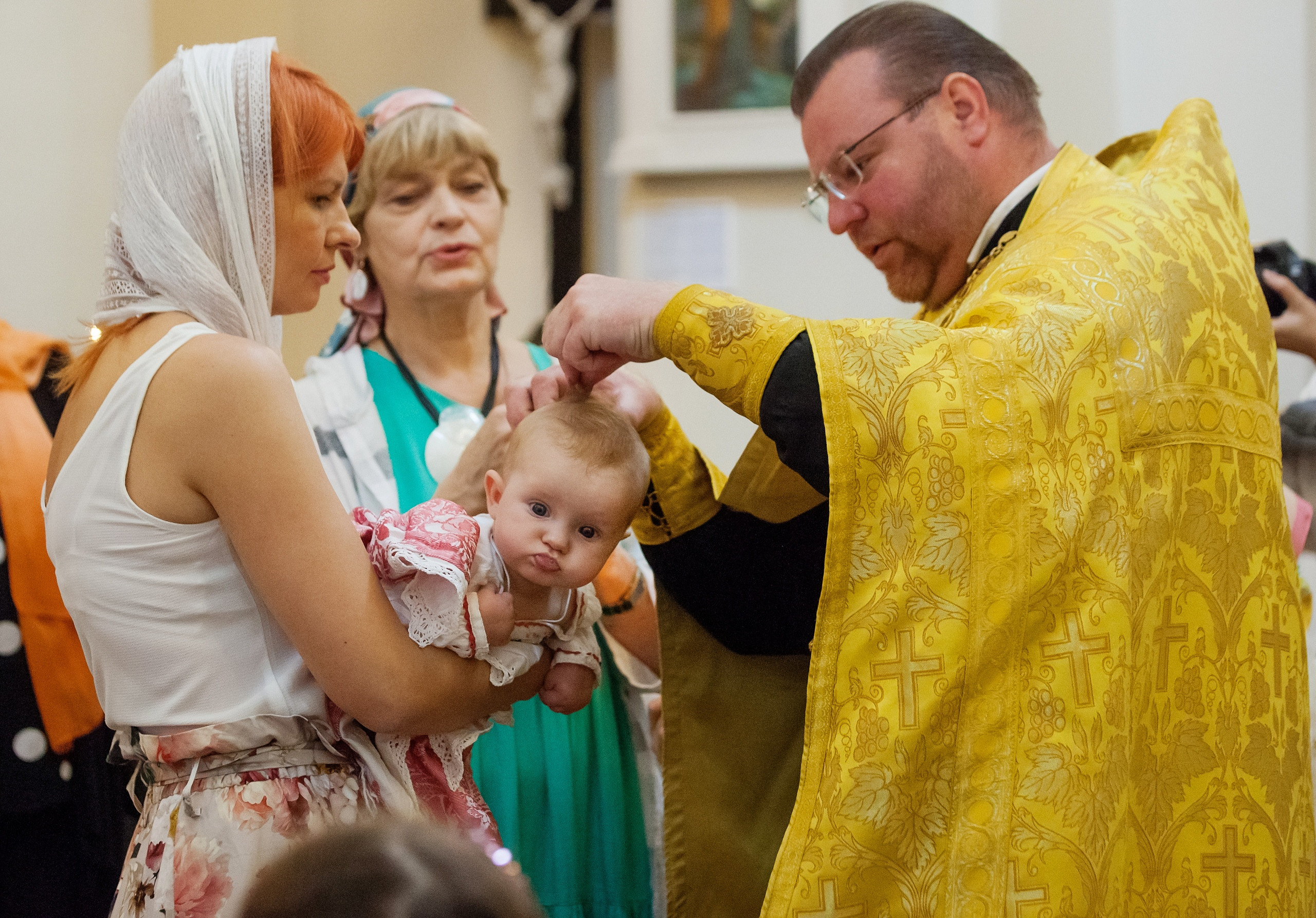 Крещение Таисии. Свадебный, семейный, детский фотограф в Санкт-Петербурге