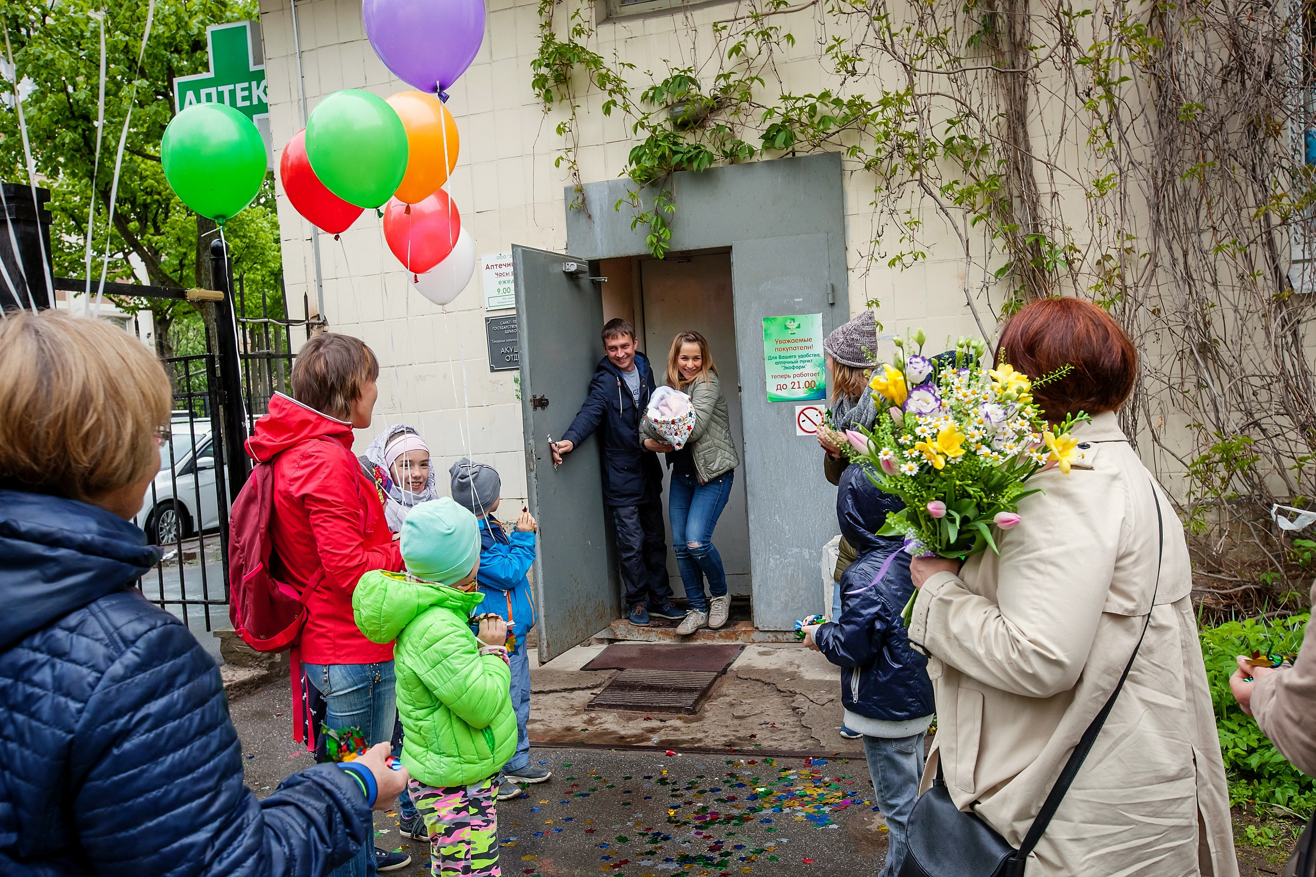 Выписка из роддома. Свадебный, семейный, детский фотограф в Санкт-Петербурге