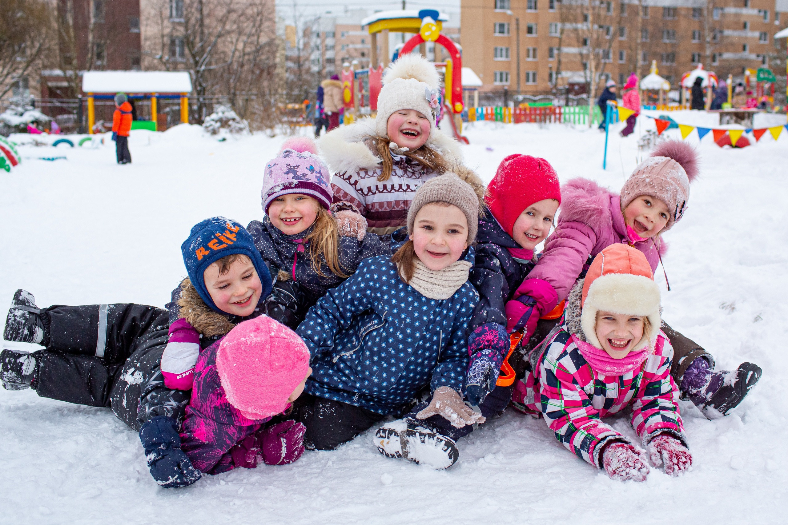 Зима в детском саду. Свадебный, семейный, детский фотограф в Санкт-Петербурге