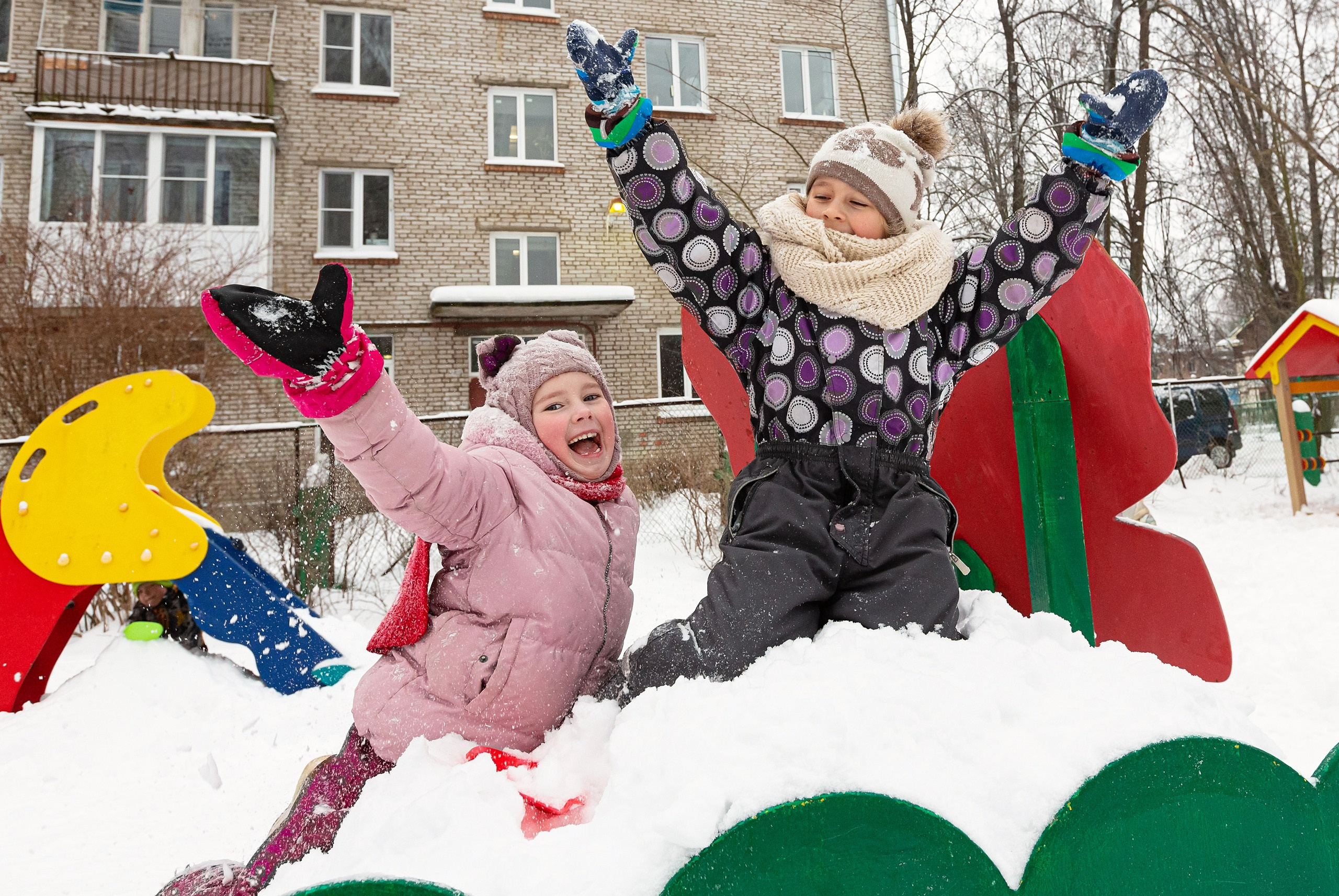 Зима в детском саду. Свадебный, семейный, детский фотограф в Санкт-Петербурге