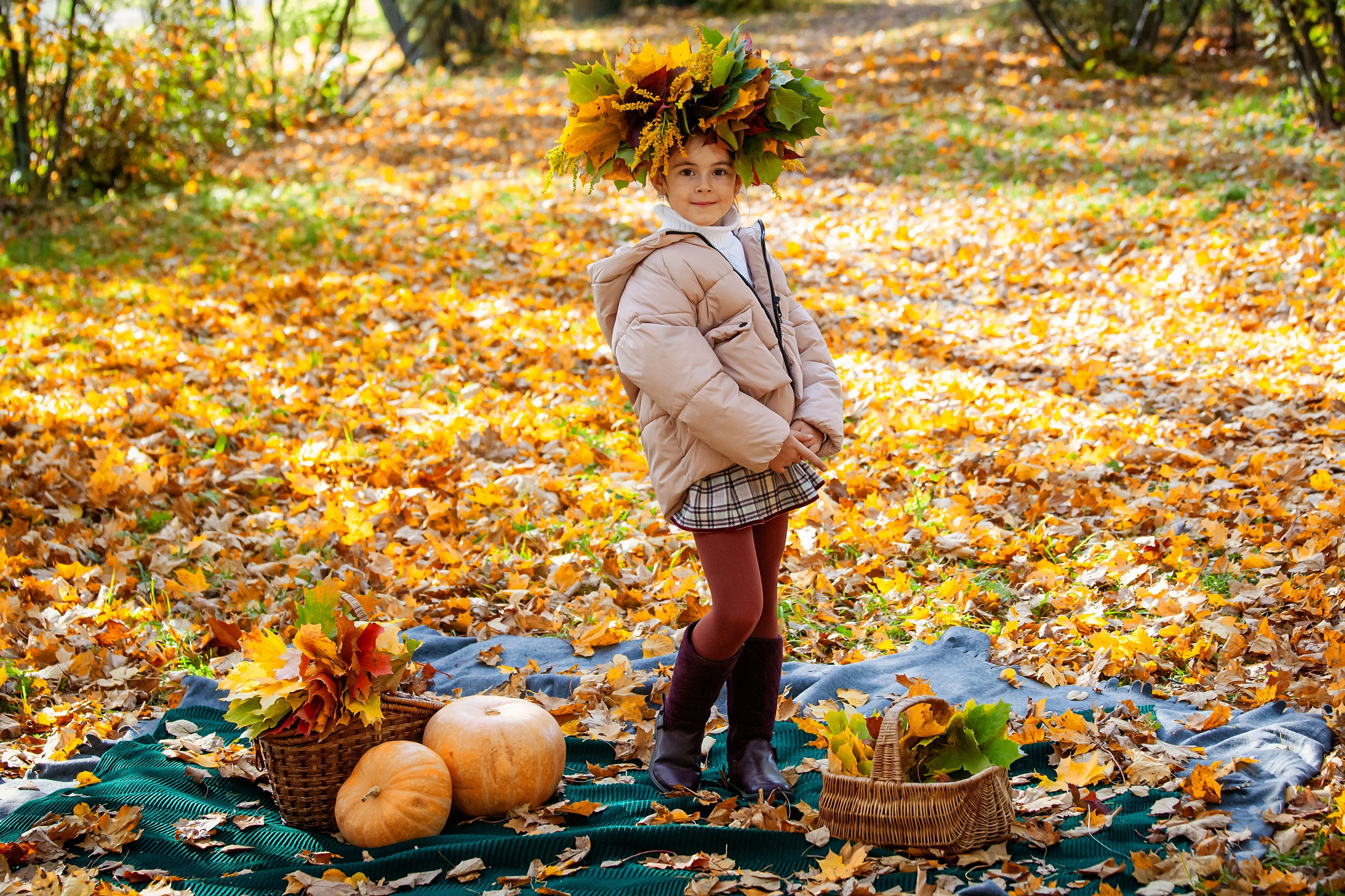 Осень в детском саду. Свадебный, семейный, детский фотограф в Санкт-Петербурге