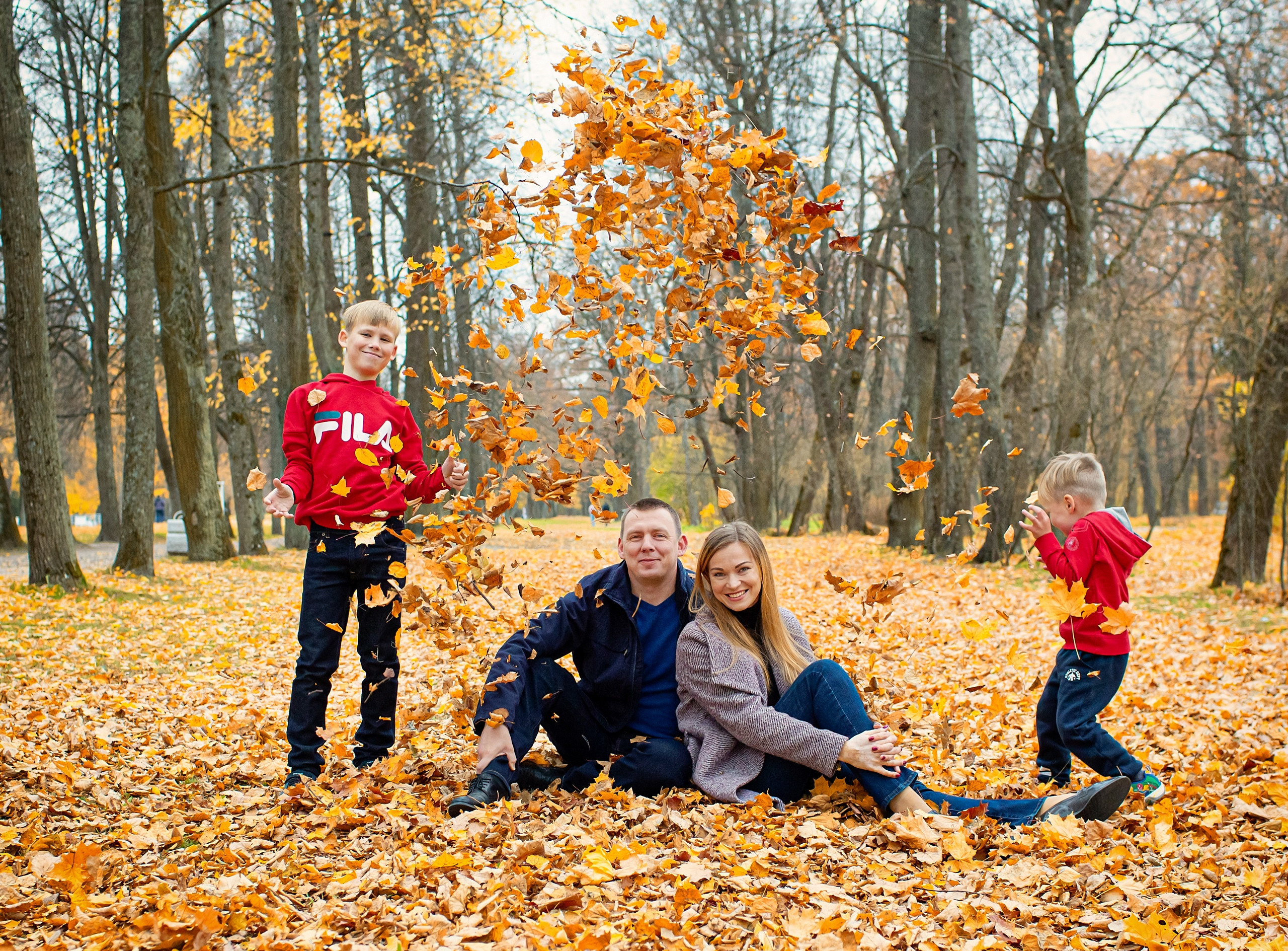 Осенняя съемка. Осень, семья, дети. Свадебный, семейный, детский фотограф в Санкт-Петербурге