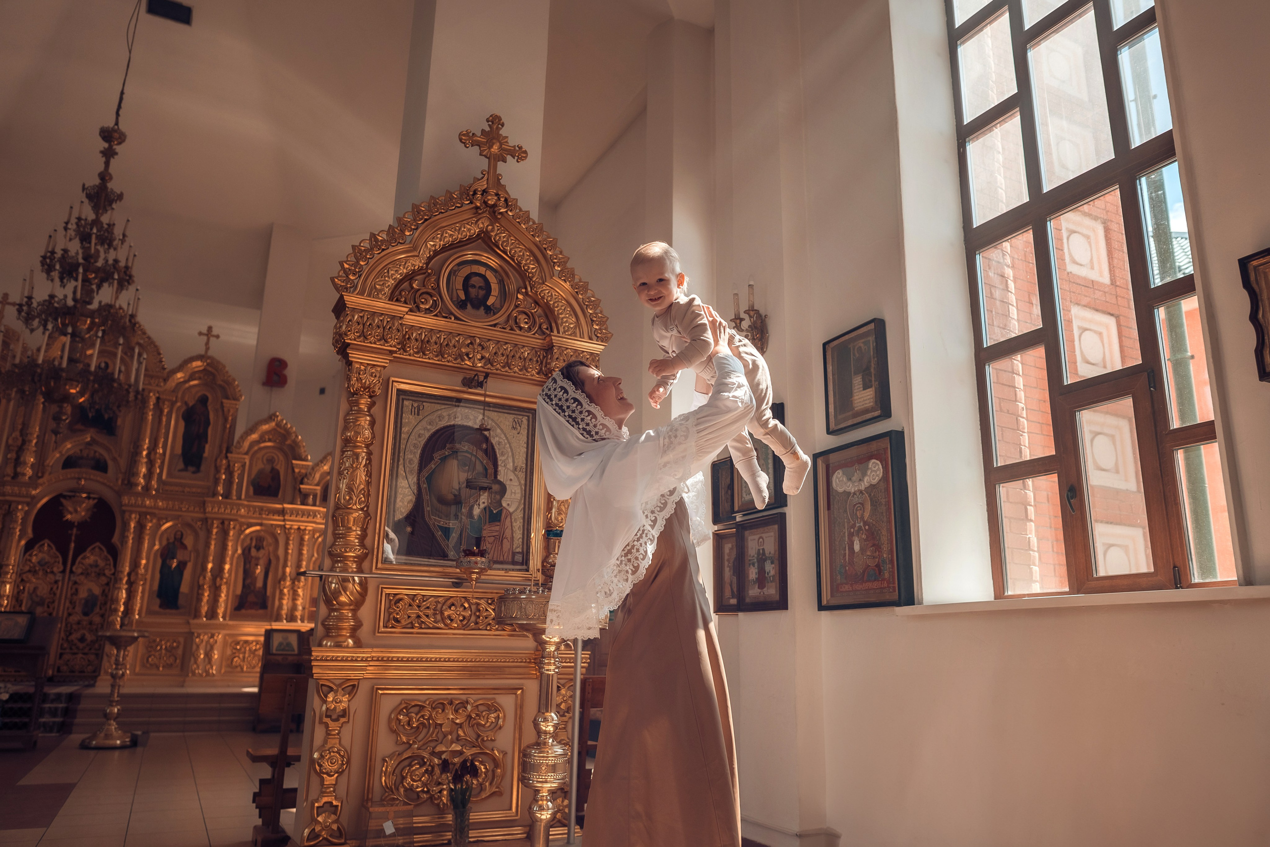 Таинство Крещение Фёдора в Казанском храме. Главная