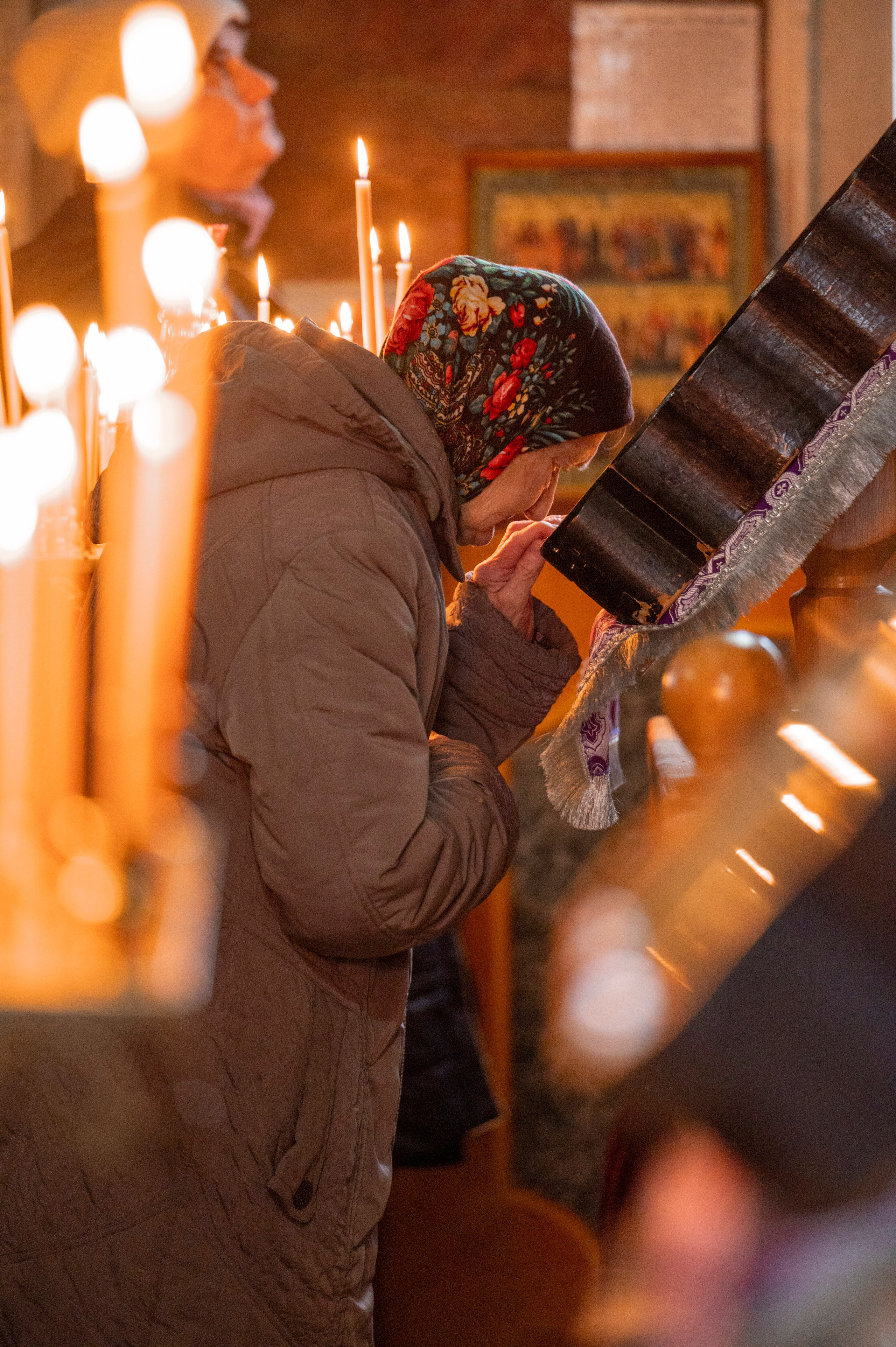 Никольский храм, г. Зерноград. Торжество Православия. Антон и Татьяна Денисенко — В храме