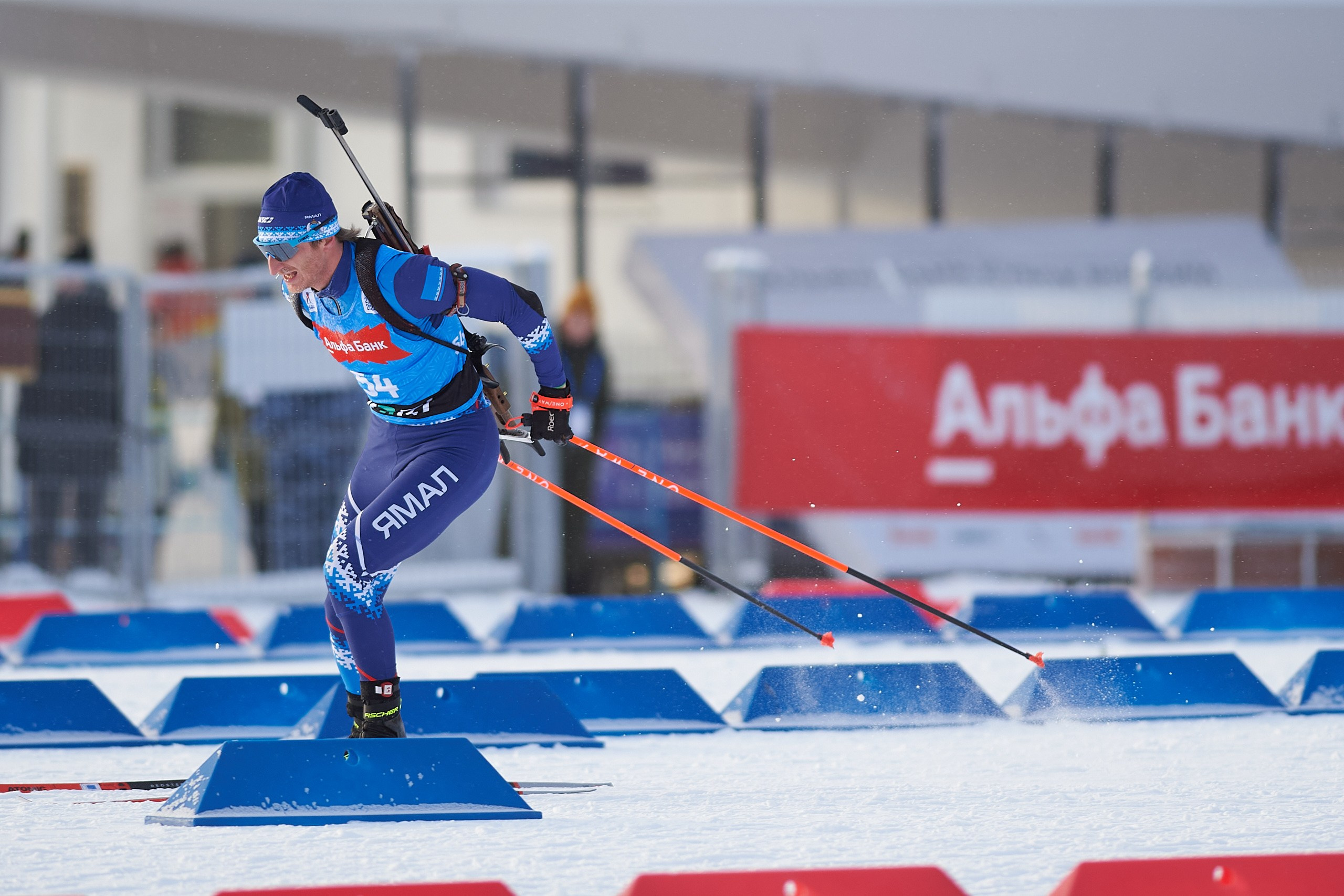 Биатлон. Чемпионат России — 2024/2025, 3-й этап, Ижевск. Спринт. Мужчины. Спортивный репортажный фотограф в Ижевске Сергей Мерзляков