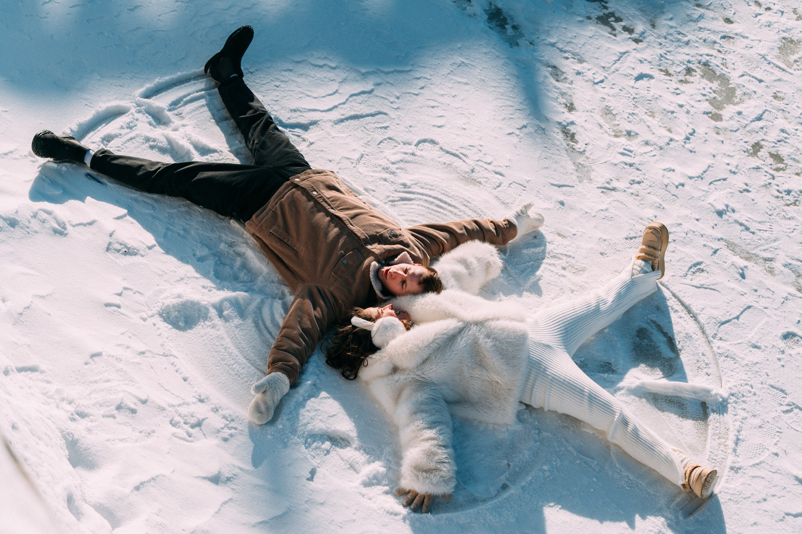 Лавстори на льду по рекам и каналам Санкт-Петербурга