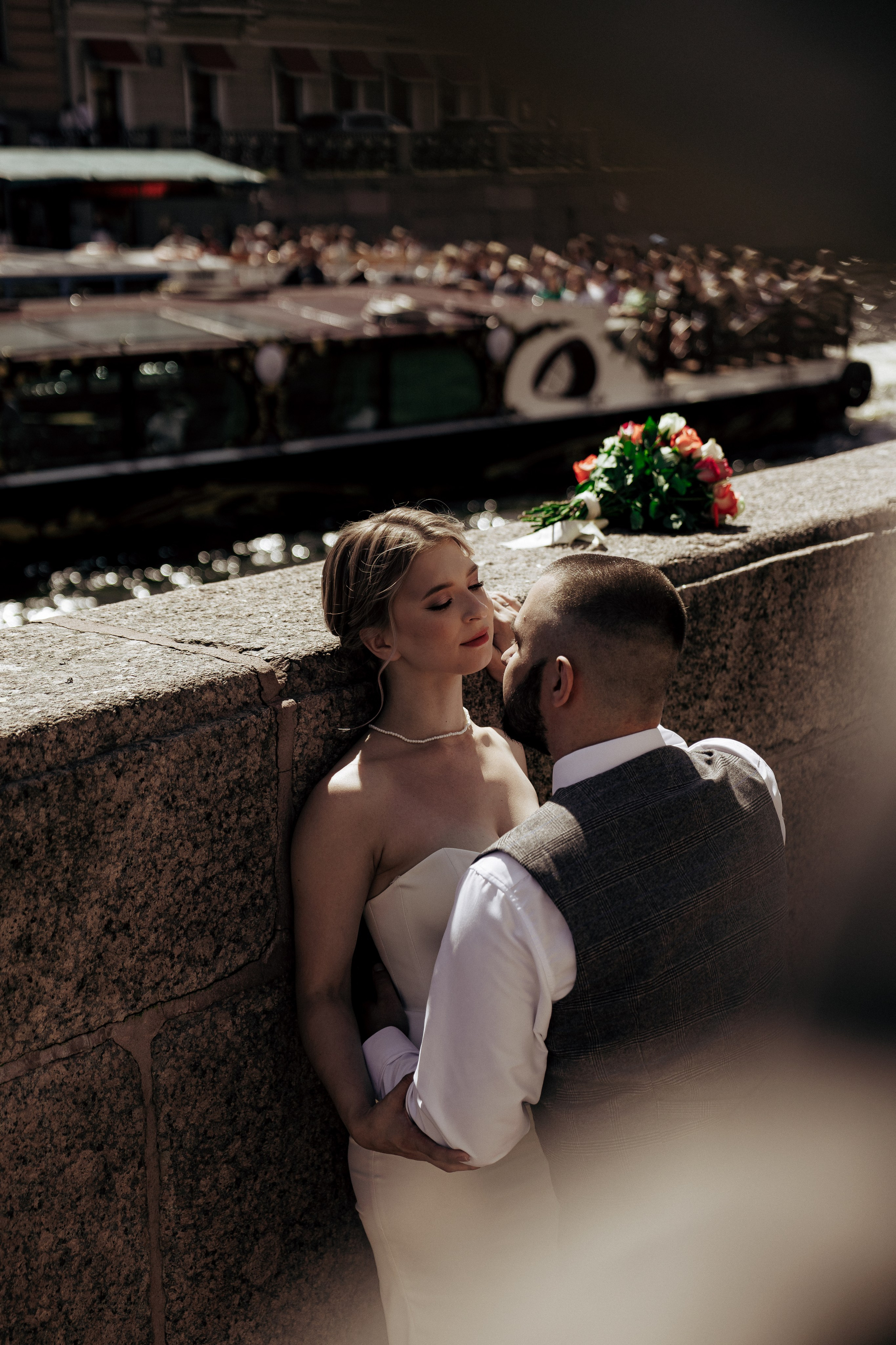 Свадебная фотосессия в яркий и солнечный день для Богдана и Анны. Профессиональный фотограф в Санкт-Петербурге Александр Волосенцев