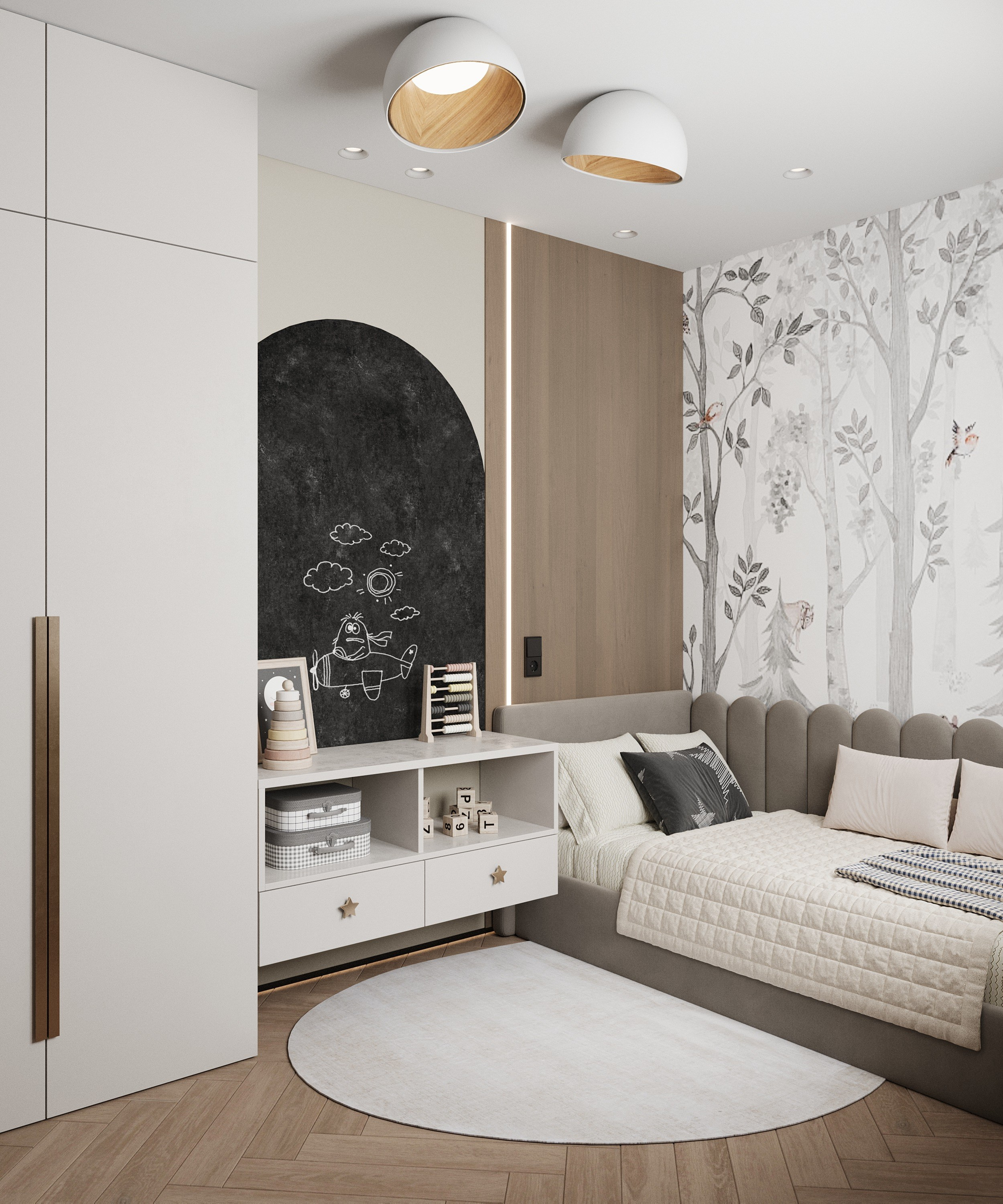 Квартира 55 м² г. Иркутск. ПРОЕКТИРОВАНИЕ ИНТЕРЬЕРОВ И АРХИТЕКТУРНЫХ РЕШЕНИЙ В СТУДИИ SHELOFAST DESIGN