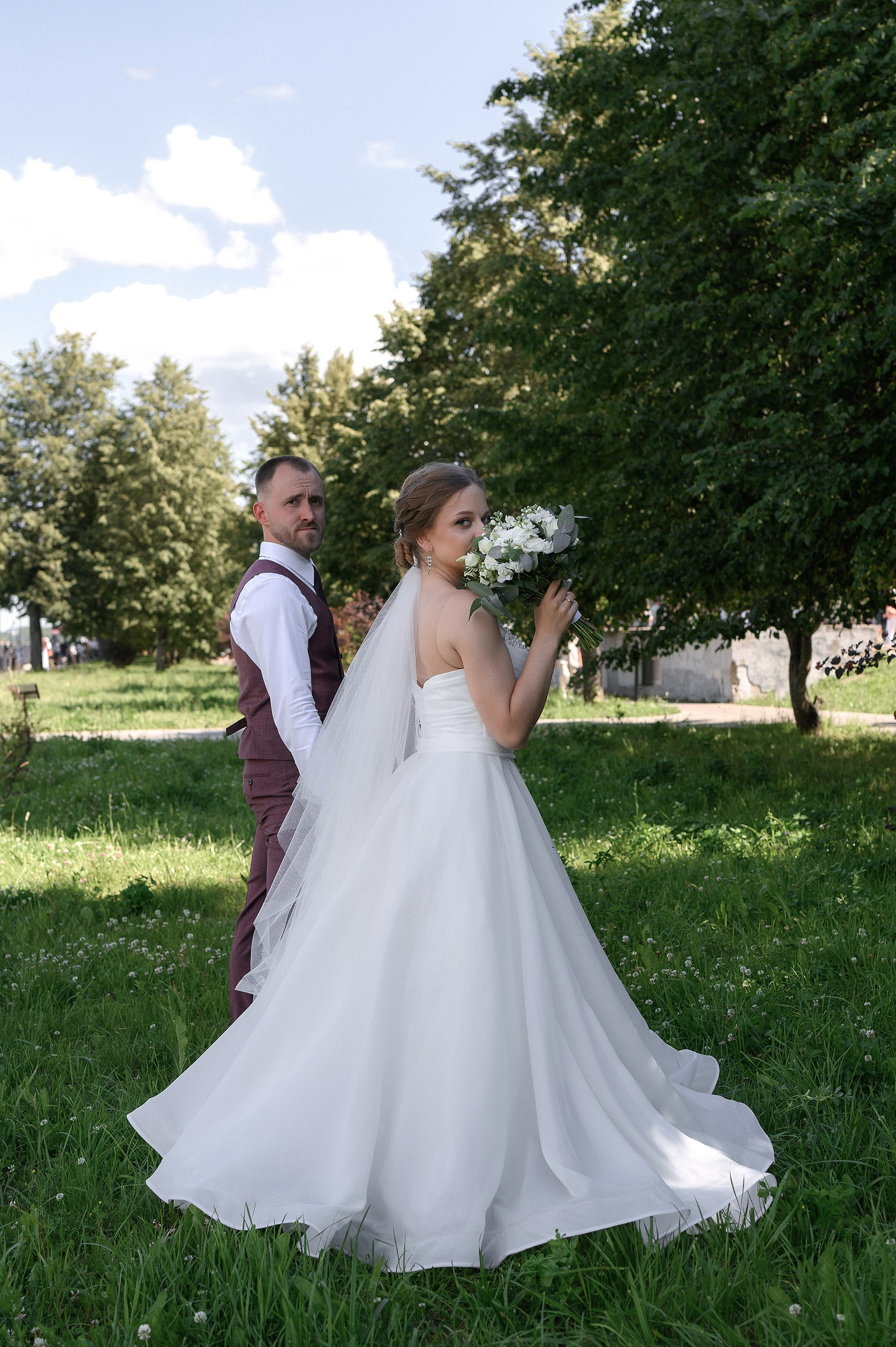 свадебная фотосессия на набережной Волги г. Кинешма фотограф Николай Коляганов 