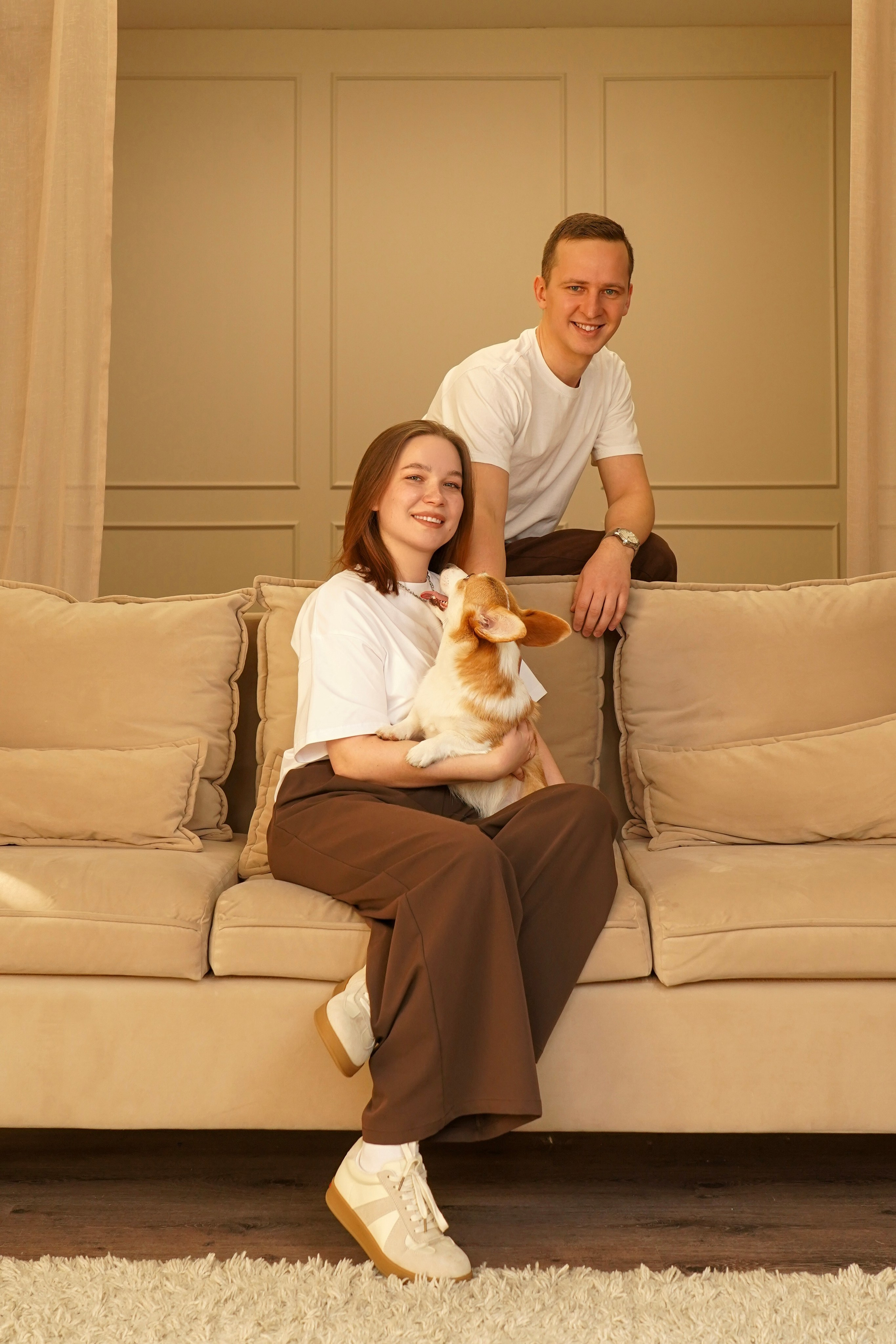 Кирилл, Анастасия и собачка Мира). Анна, фотограф Москва, Зеленоград