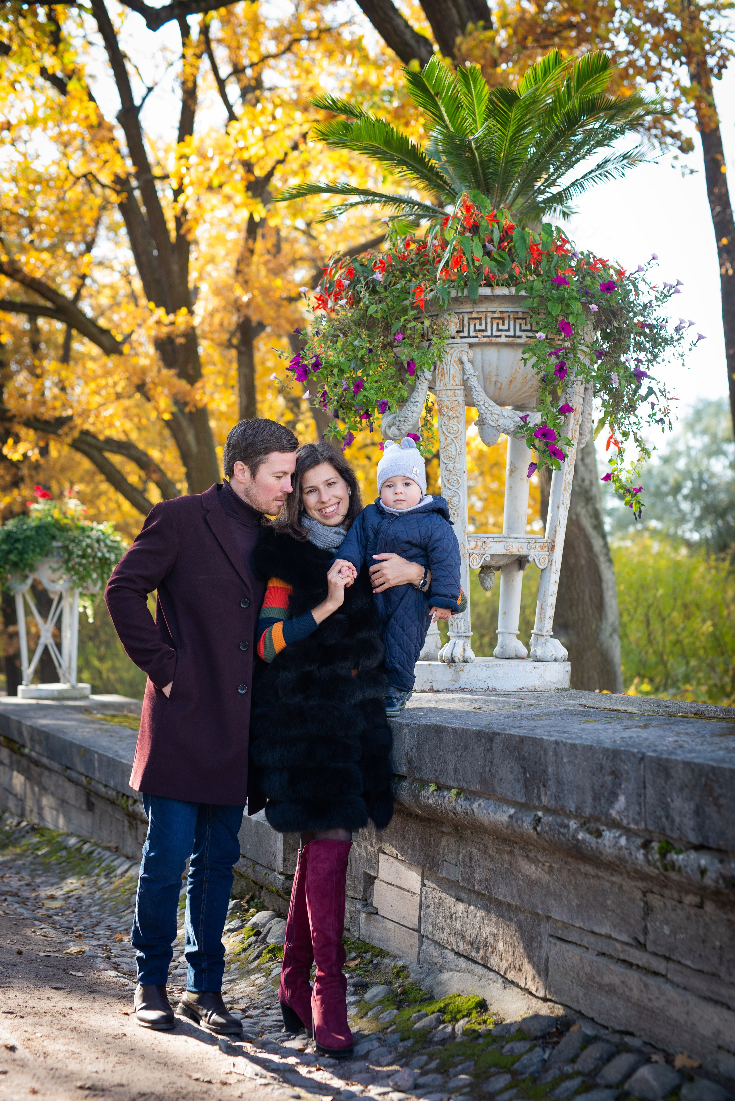 Егор, Валерия и Андрей осенняя прогулка. Портретный, семейный и свадебный фотограф в Санкт-Петербурге и в Пушкине Ширяев Денис