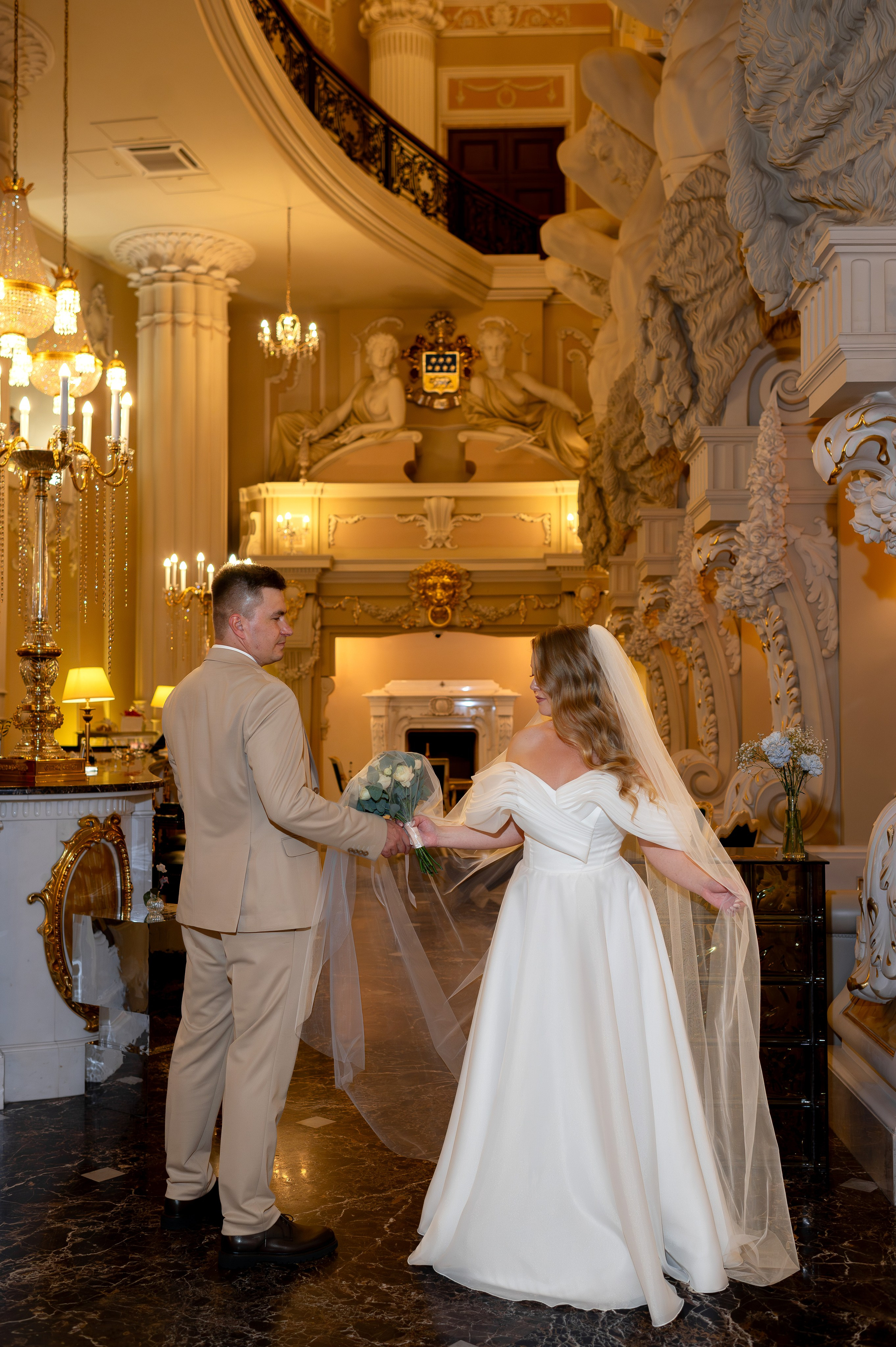 Надежда и Леонид (отель Талион Империал, Дворец Елисеевых). Портретный, семейный и свадебный фотограф в Санкт-Петербурге и в Пушкине Ширяев Денис