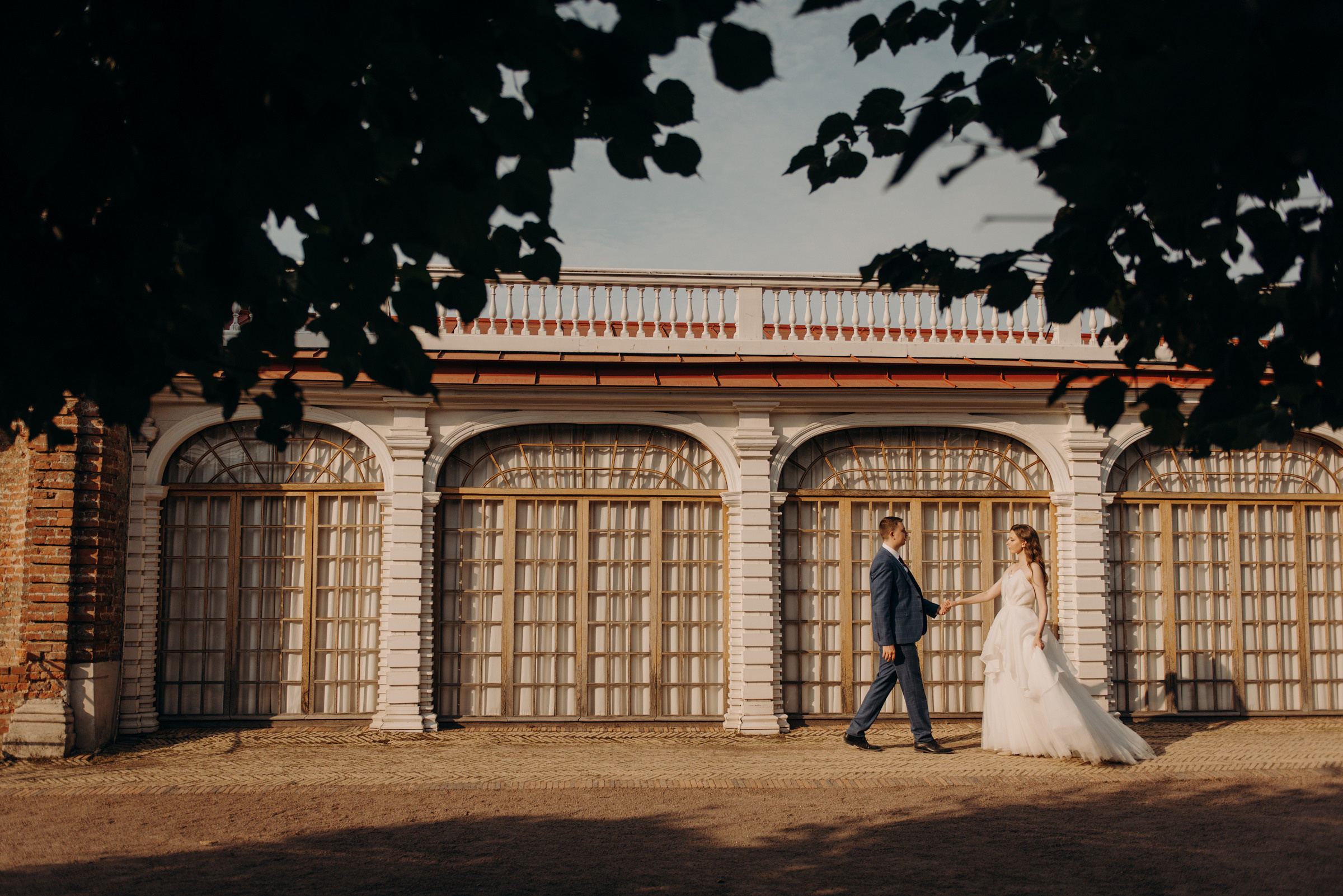 свадебная фотосессия в Петергофе, фотограф на свадьбу в Петергофе