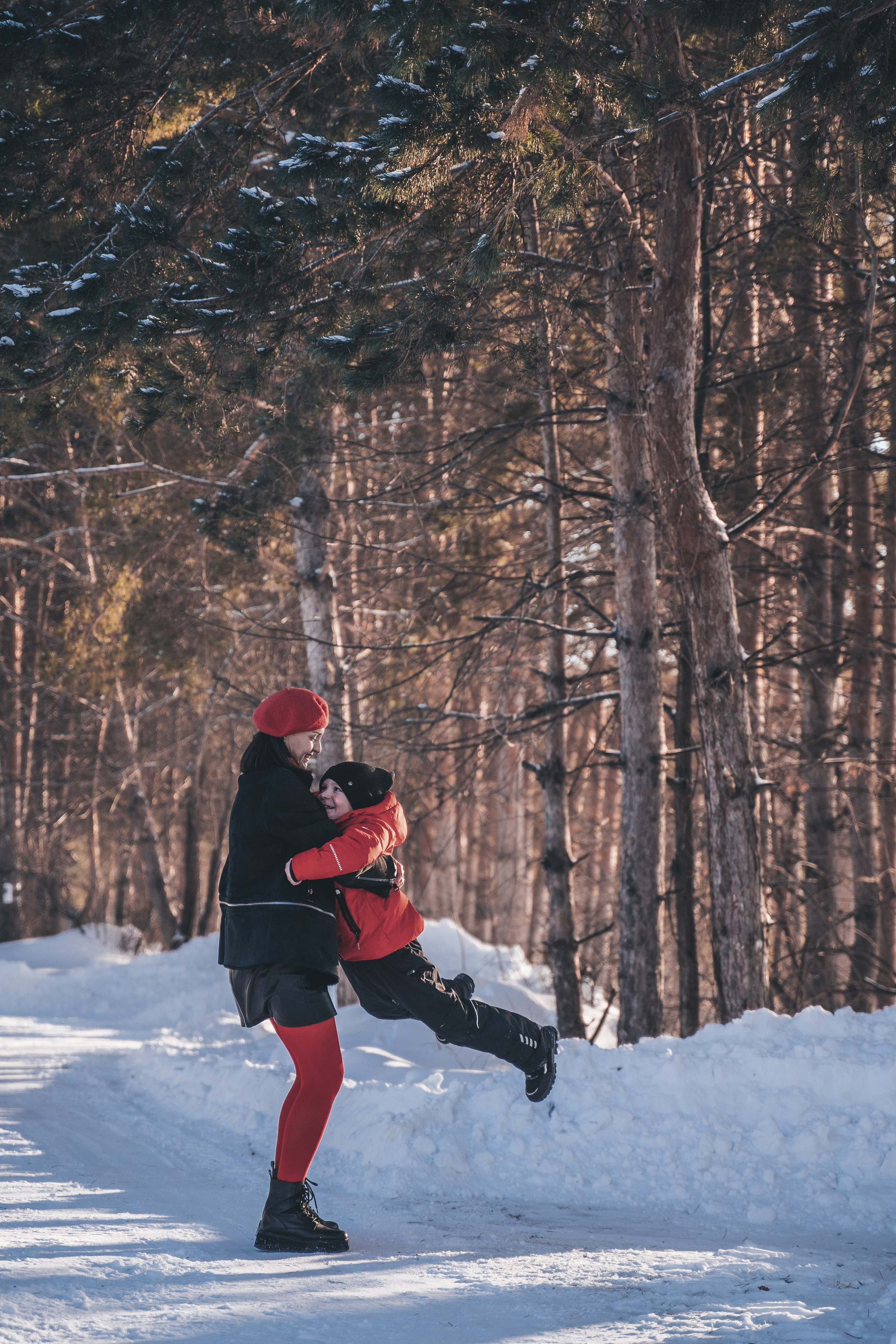 Яркая зимняя семейная фотосессия. Фотограф в Самаре Екатерина Кроз