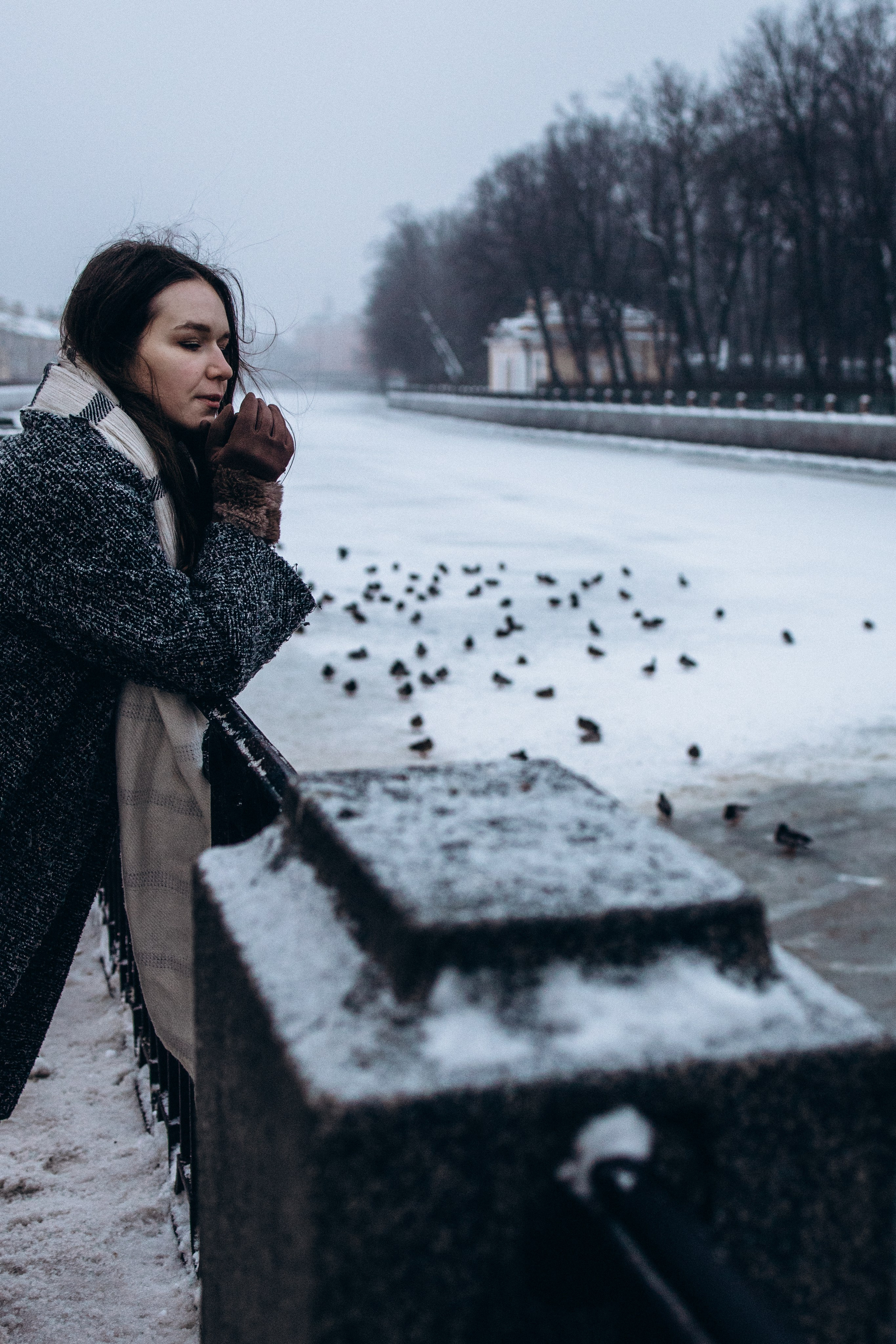 В объятьях снега и Невы. Семейный фотограф в Санкт-Петербурге Лена Соколова