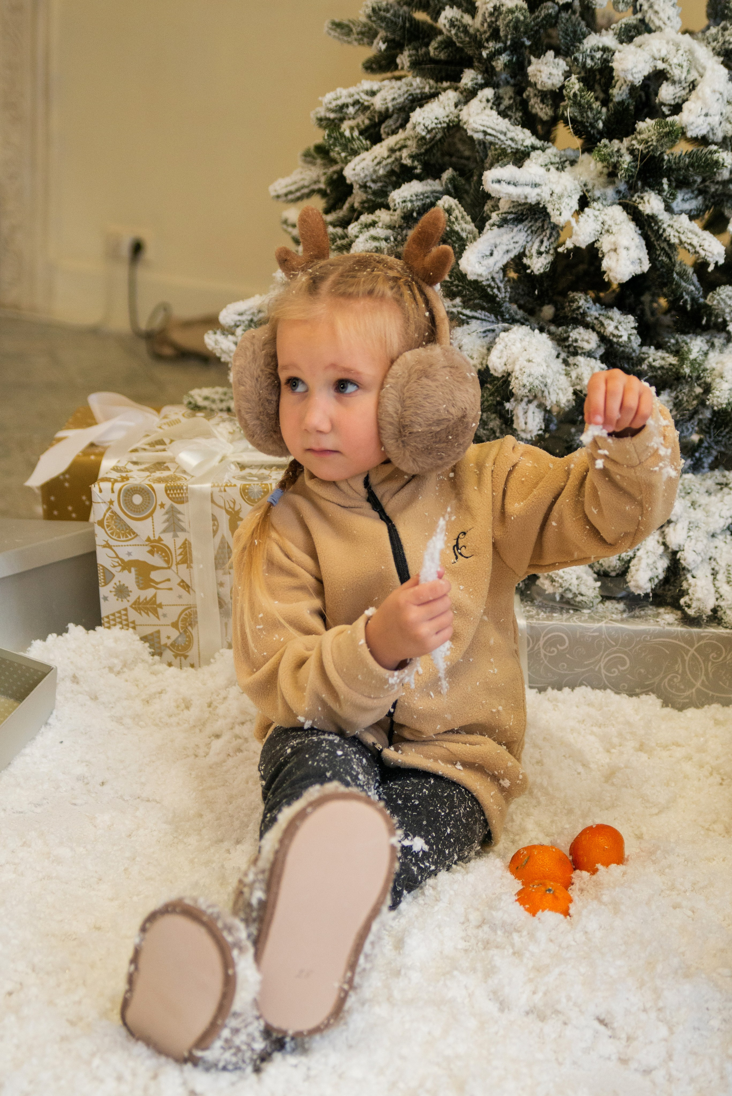 Дети в снежной студии. Фотограф и дизайнер в Москве Екатерина Лобачева