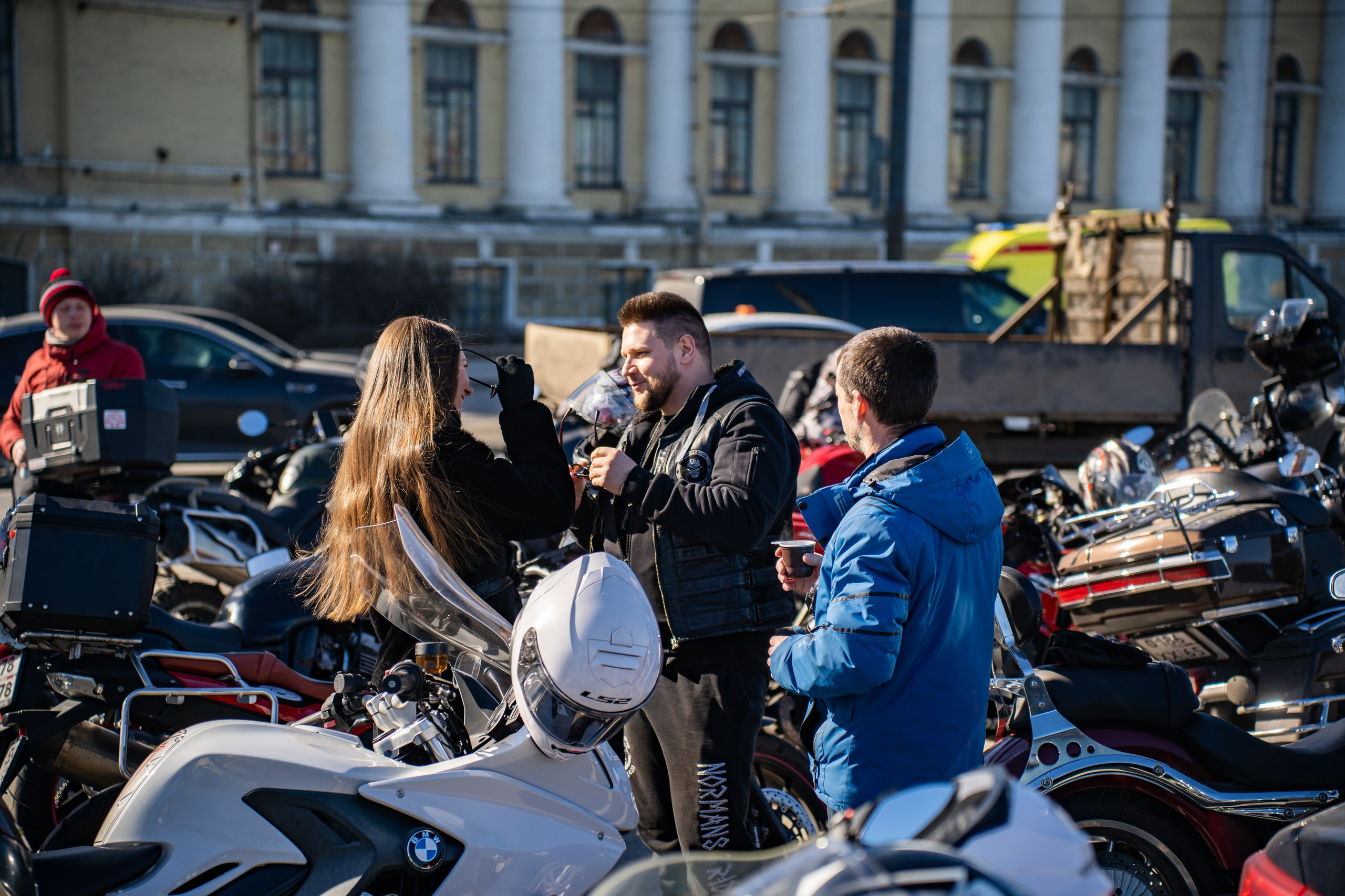 Весенний прохват мотоклуба Normans Riders MC. Концертный и репортажный фотограф в Санкт-Петербурге Слава Пахомов