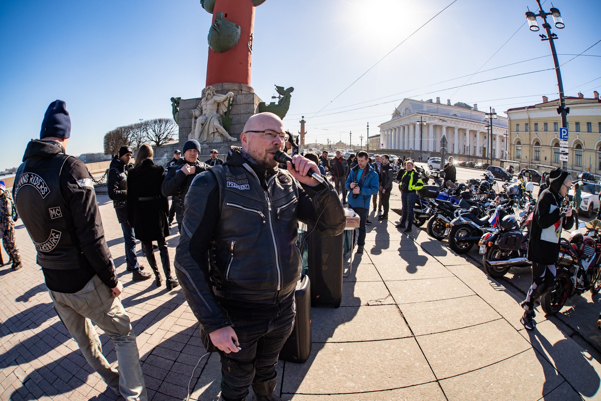 Весенний прохват мотоклуба Normans Riders MC. Концертный и репортажный фотограф в Санкт-Петербурге Слава Пахомов