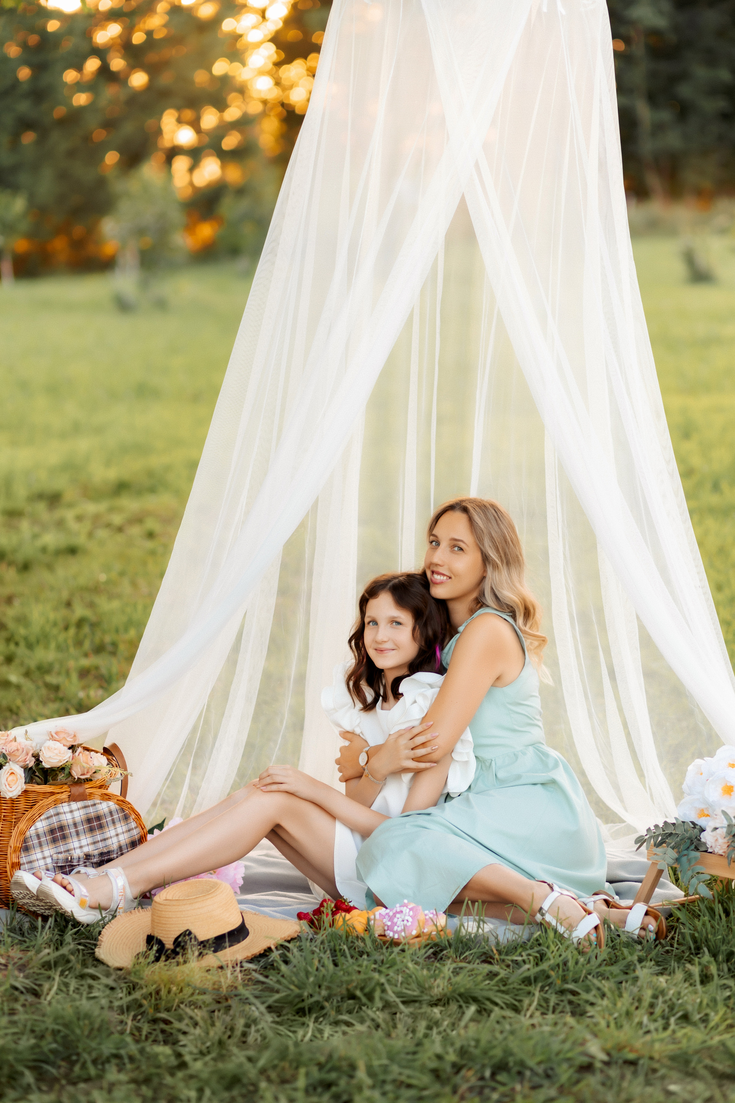 Пикник для мамы с дочкой. Зотова Алена — семейный и женский фотограф в Зеленограде