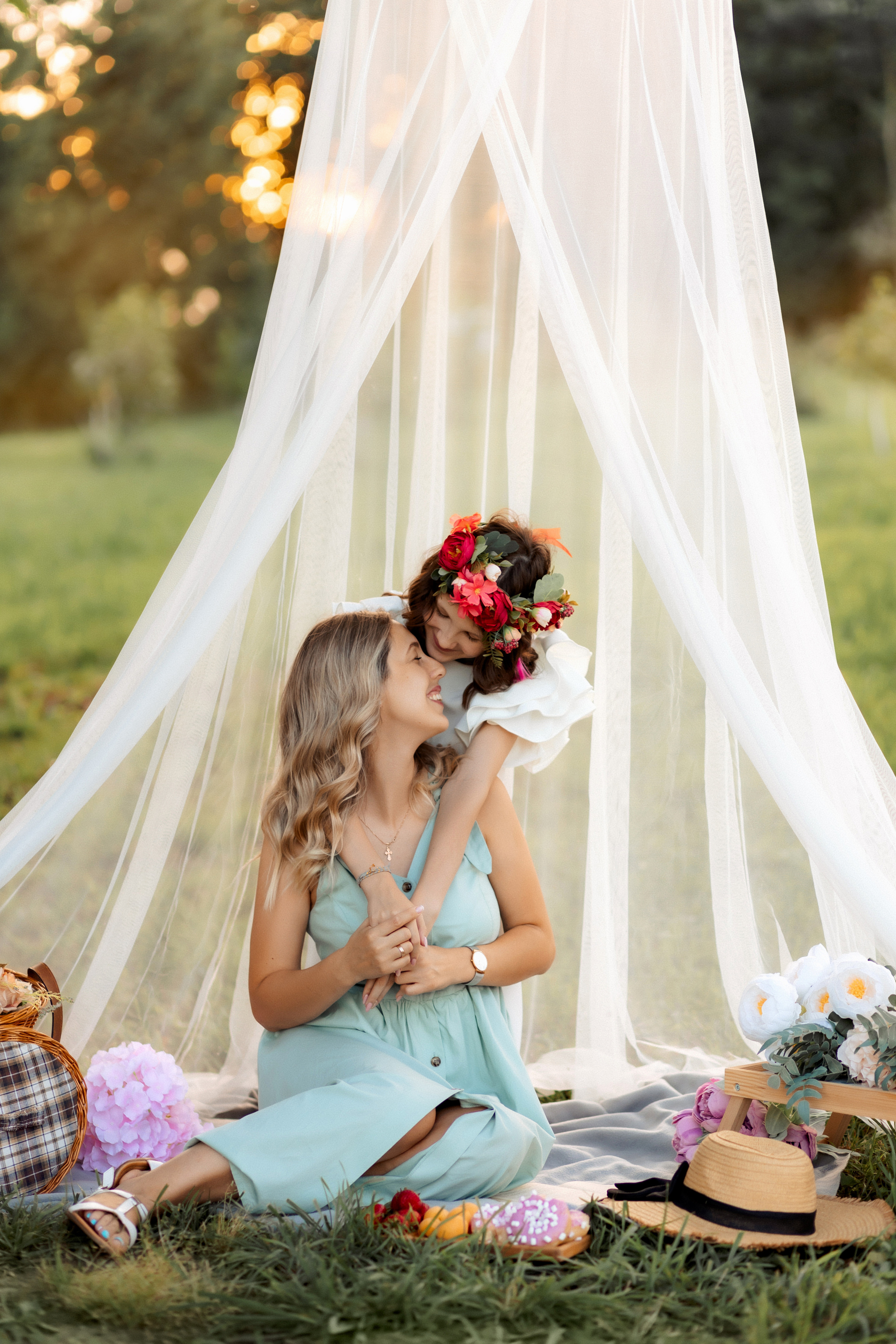 Пикник для мамы с дочкой. Зотова Алена — семейный и женский фотограф в Зеленограде