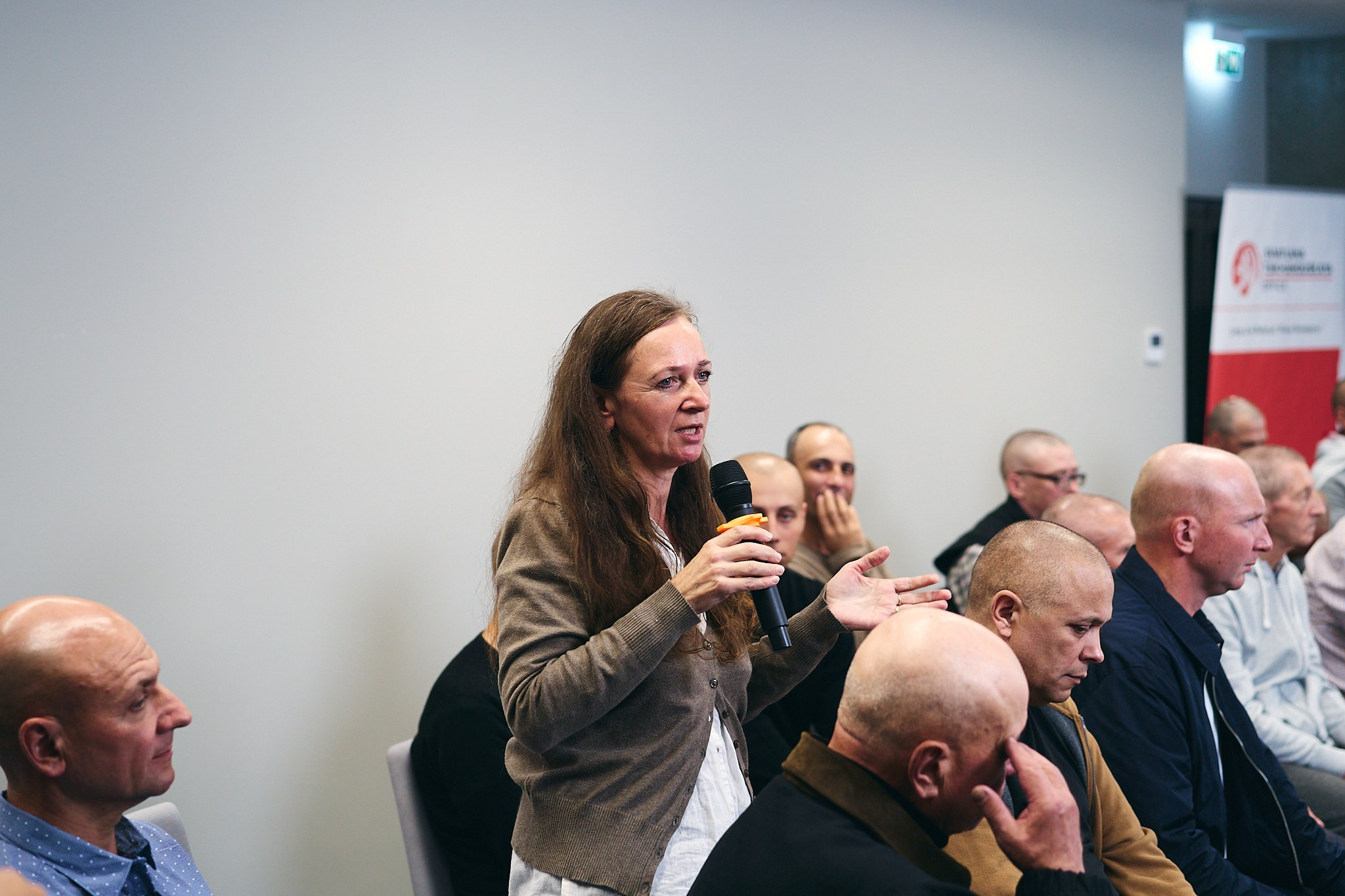 Press conference with Sviatlana Tsikhanouskaya and released political prisoners. Photographer in Vilnius