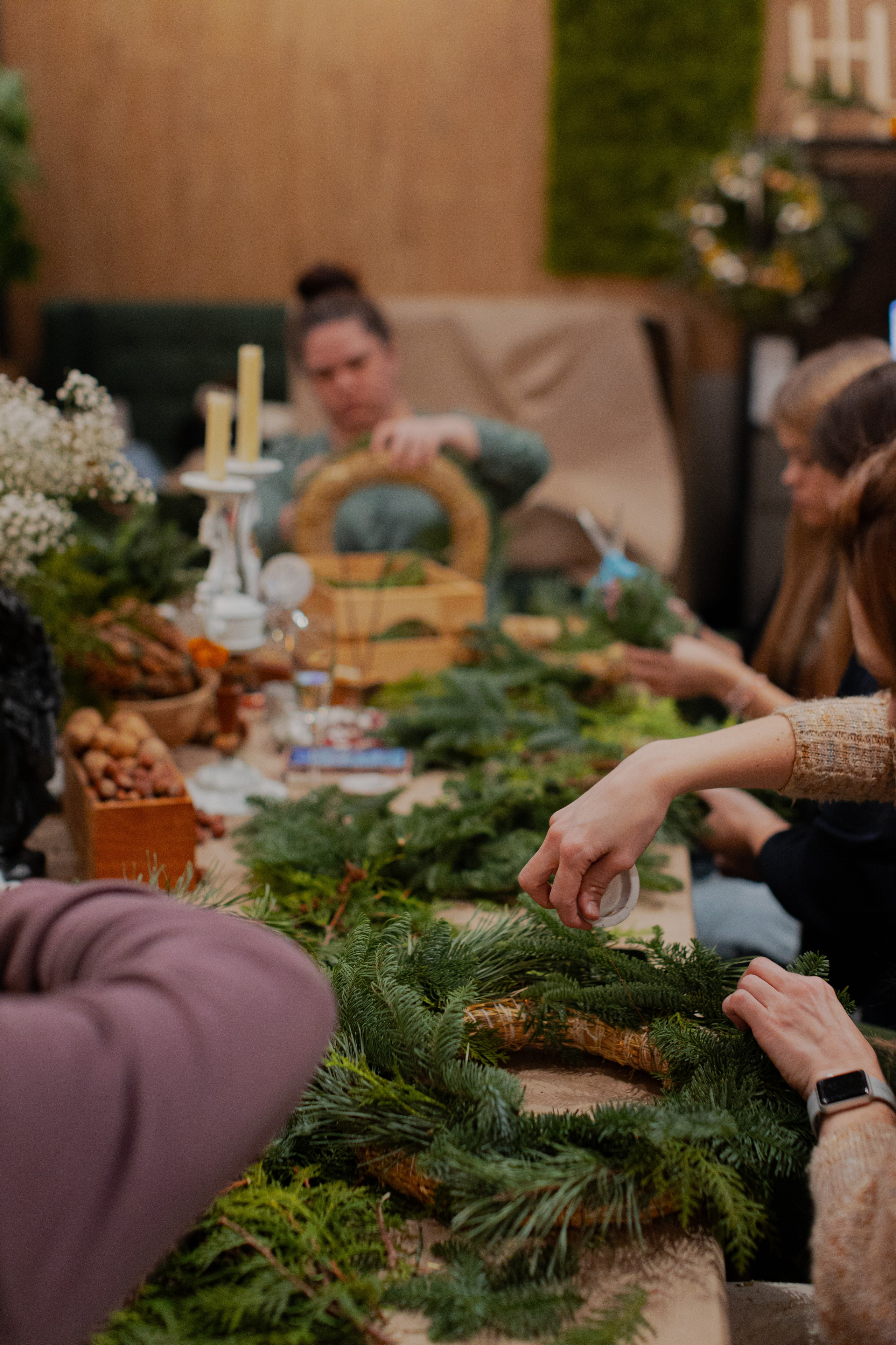 Мк Новогодний Венок. Анастасия Ракчеева Художник