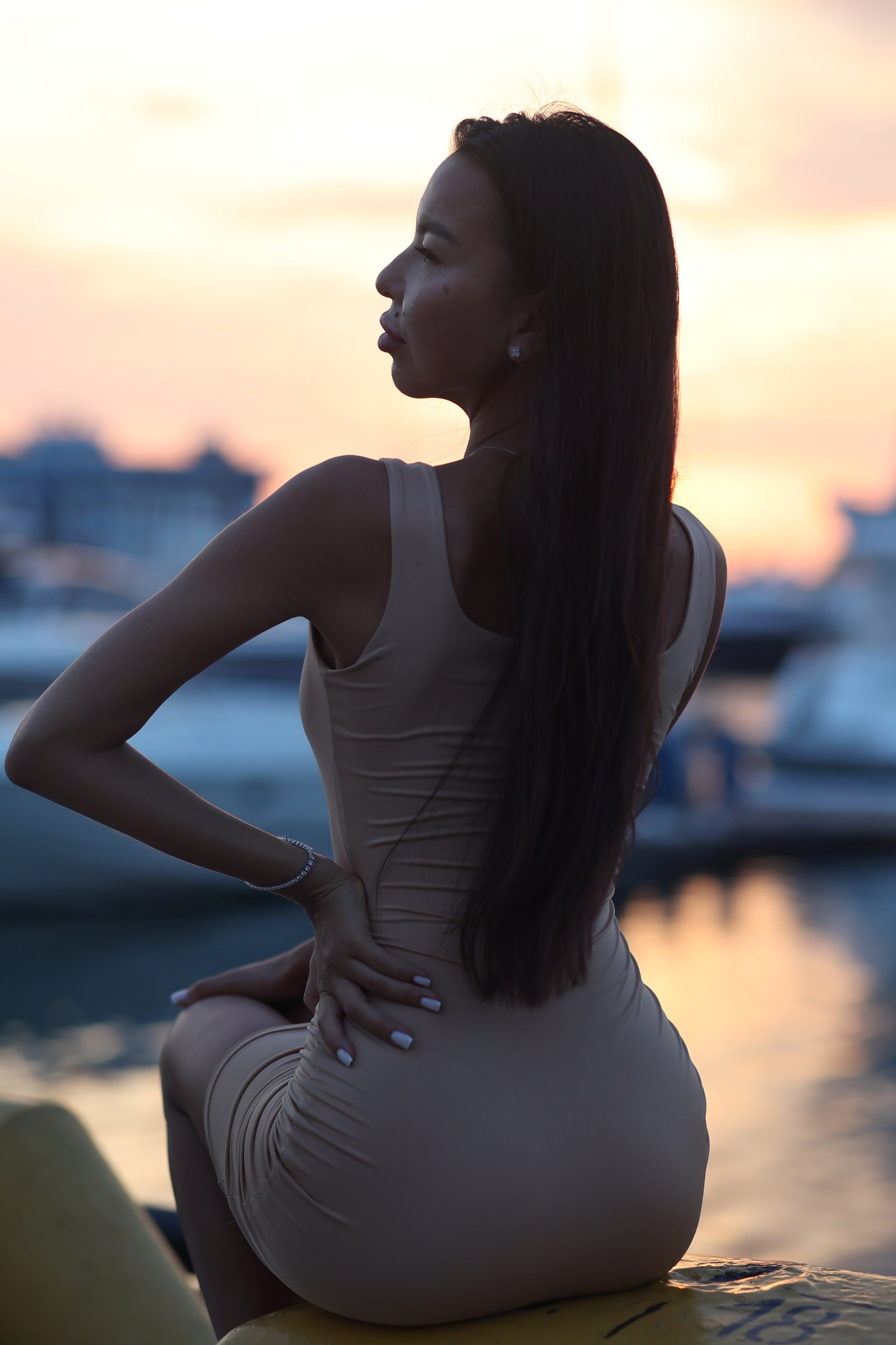 Морской порт. Сочи. Закат. Портретный фотограф Москва