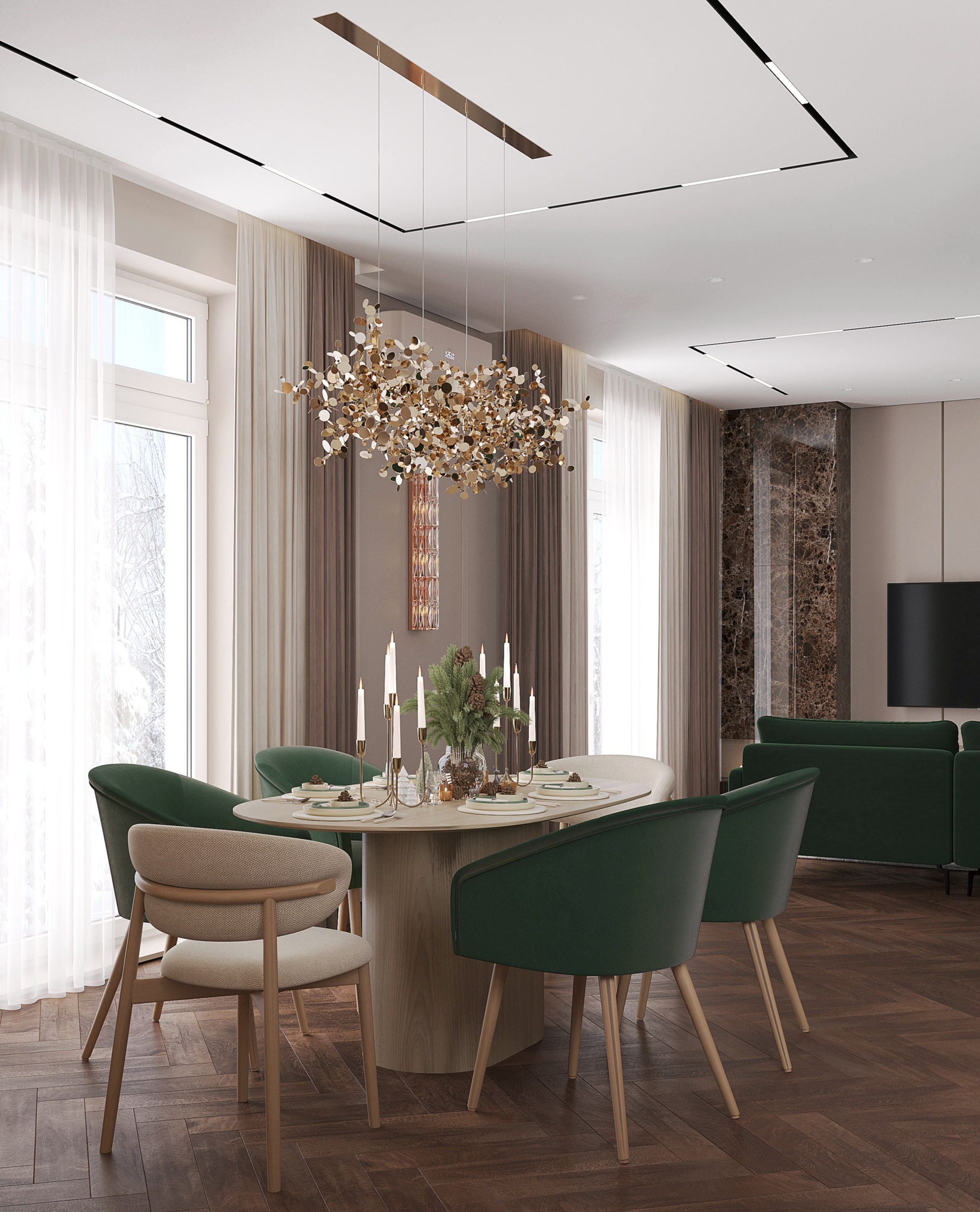 Проект Дома Казань. Студия дизайна интерьера Лактионовой Елены