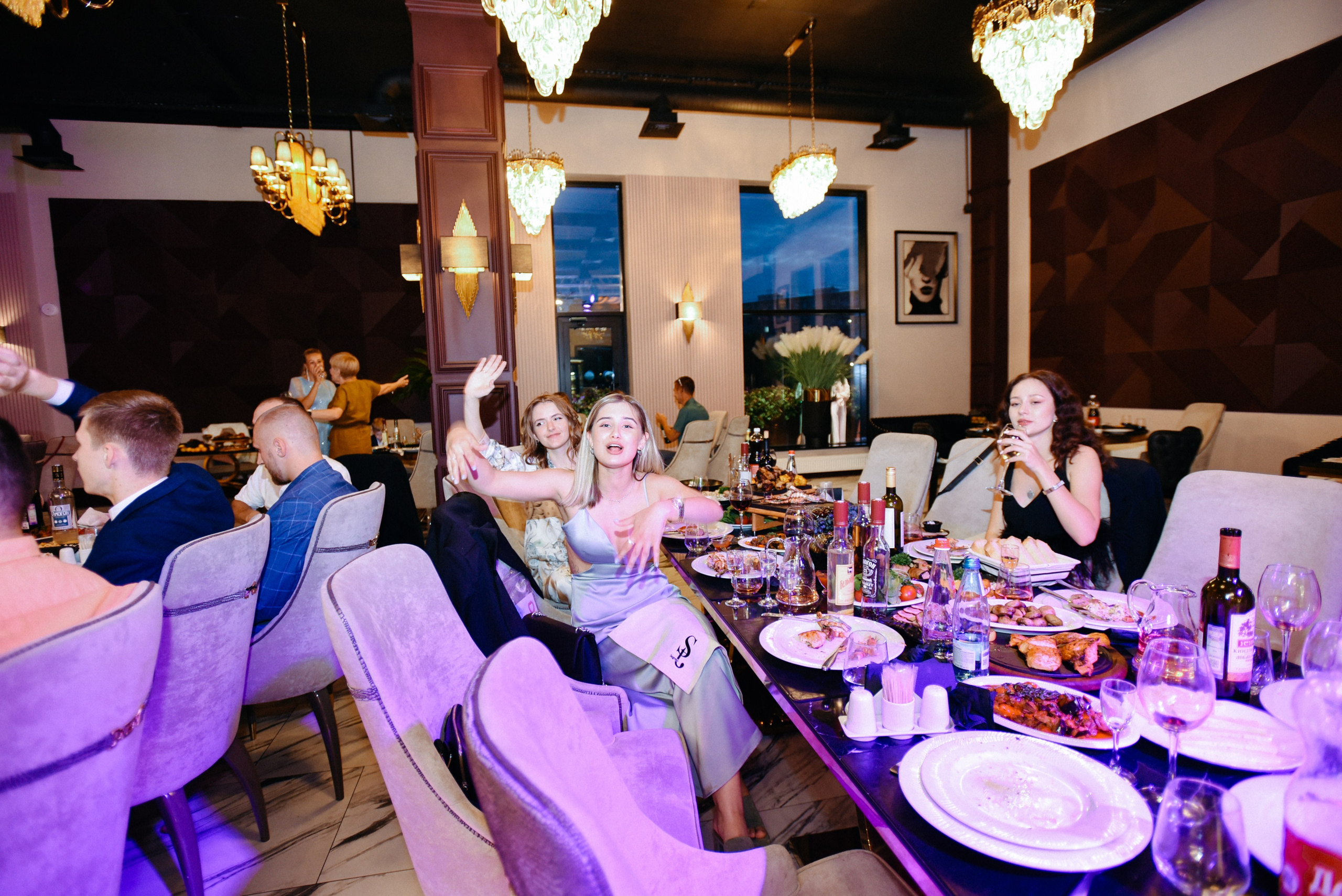 Виктор и Ангелина Банкет на 100 гостей Ресторан Segreto. Фотограф Лола Волна, город Москва