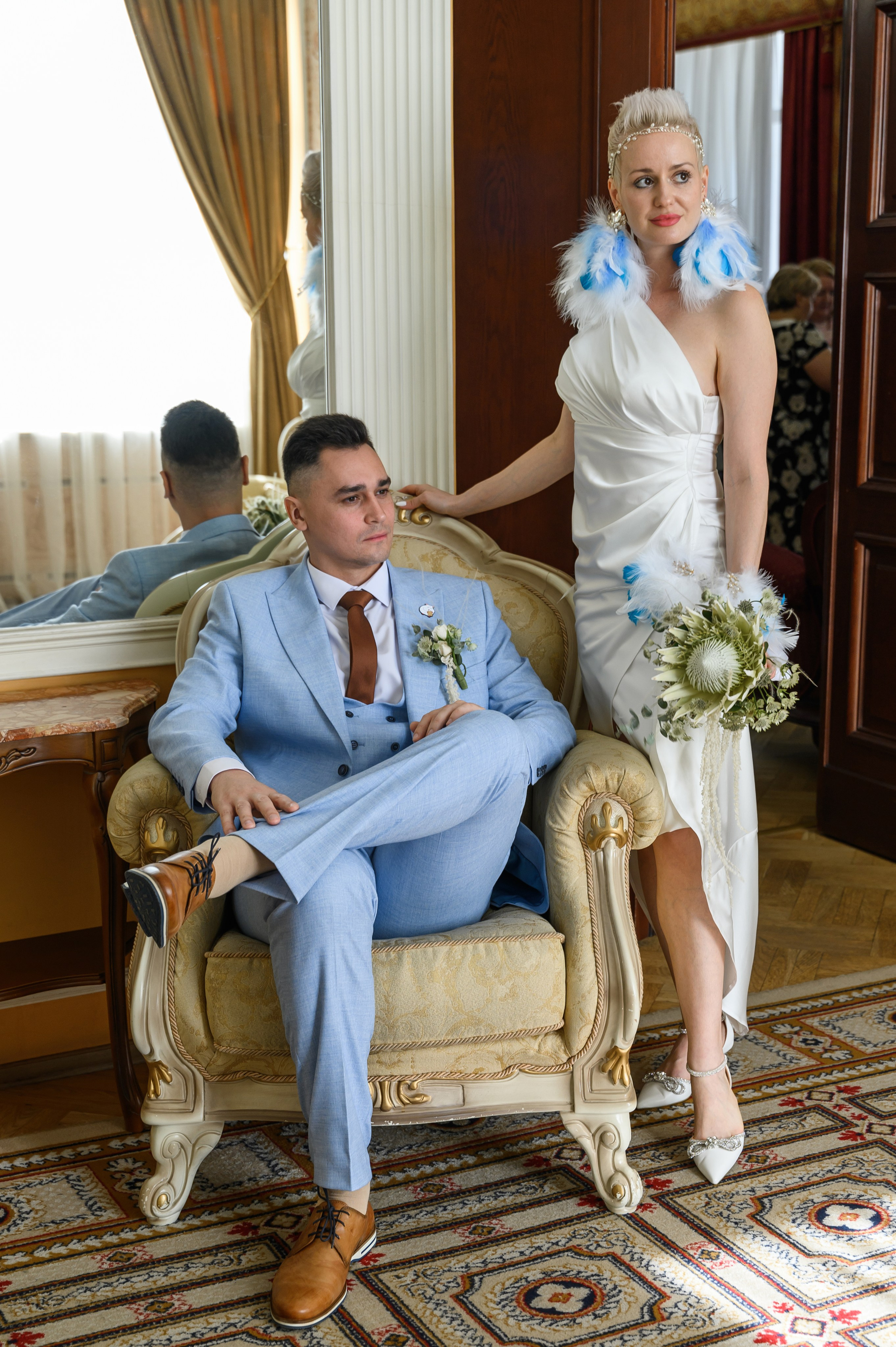 Свадебная фотосессия Дворец бракосочетания № 1. Свадебный фотограф Москва Юрий Кульман