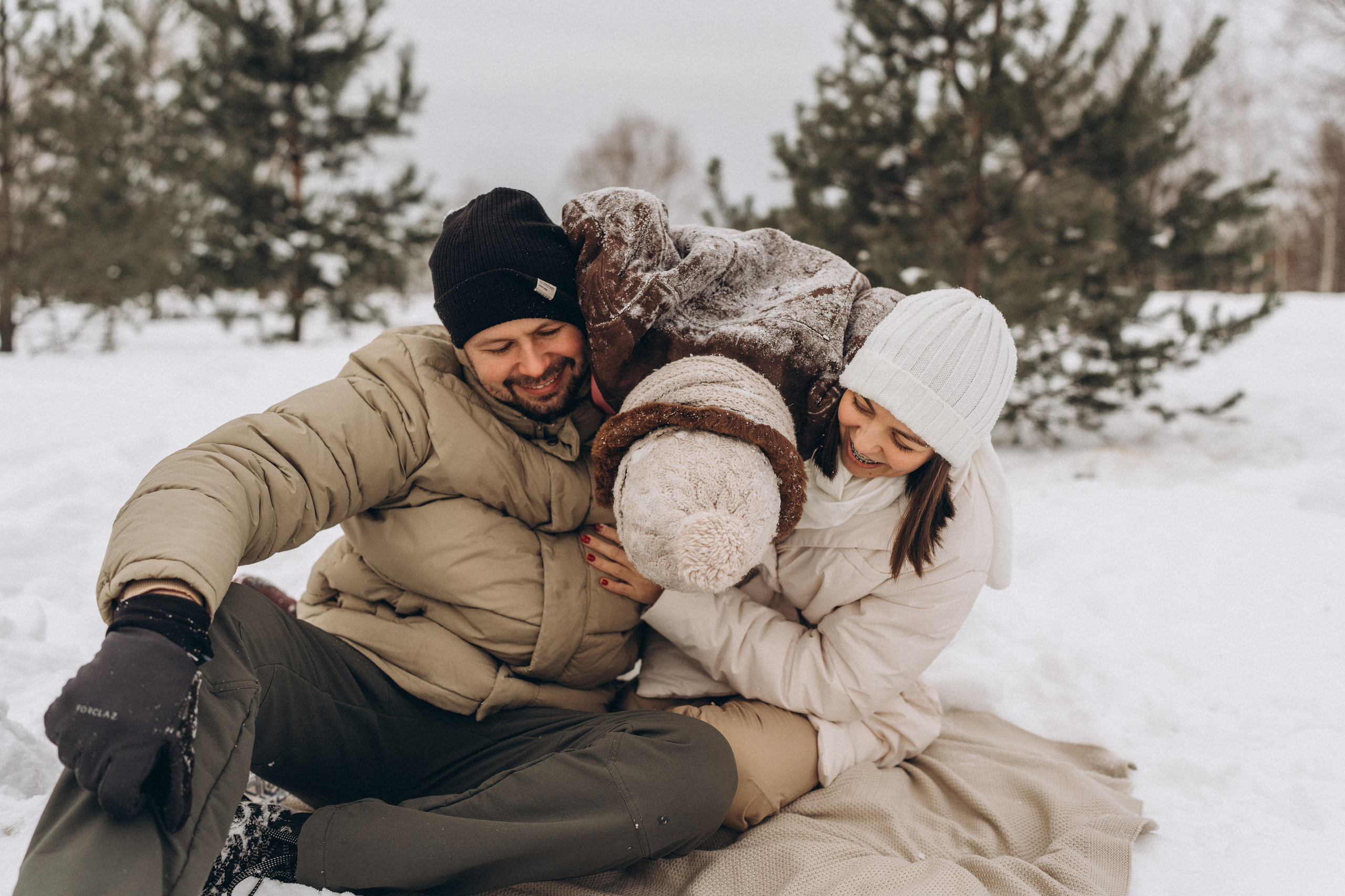 Зимняя семейная фотосессия. Детский, семейный и ньюборн фотограф в Москве Юлия Шуарт