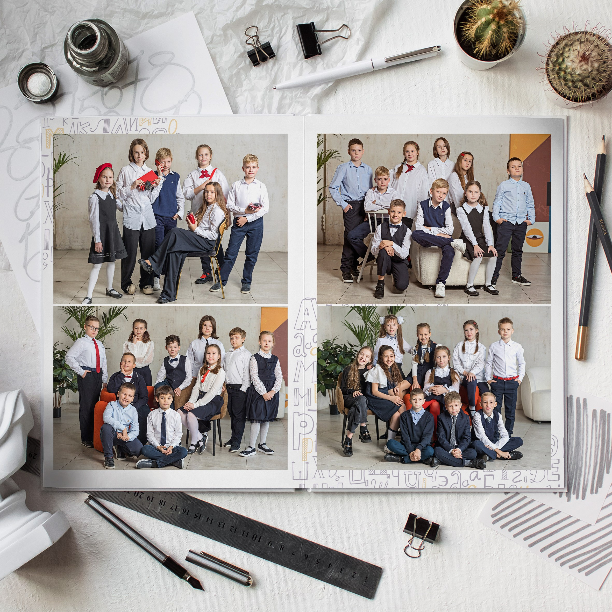 4 индивидуальный альбом. Школьный фотограф в Москве Семенова Ирина