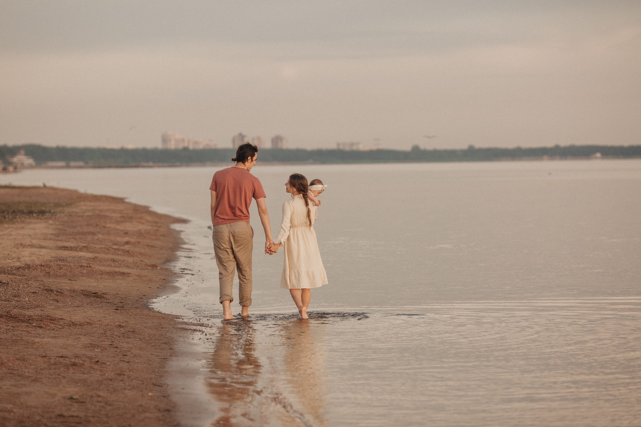 Закатная сьемка на заливе. Свадебный и семейный фотограф Спб Бошман Ирина