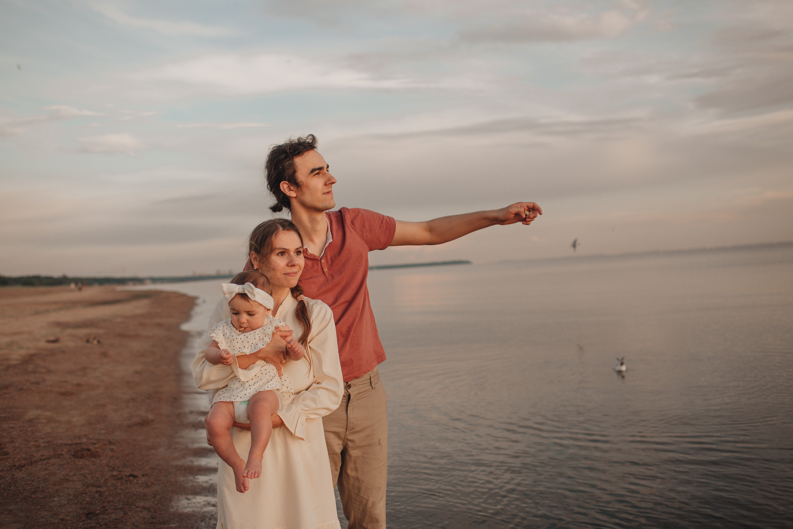 Закатная сьемка на заливе. Свадебный и семейный фотограф Спб Бошман Ирина