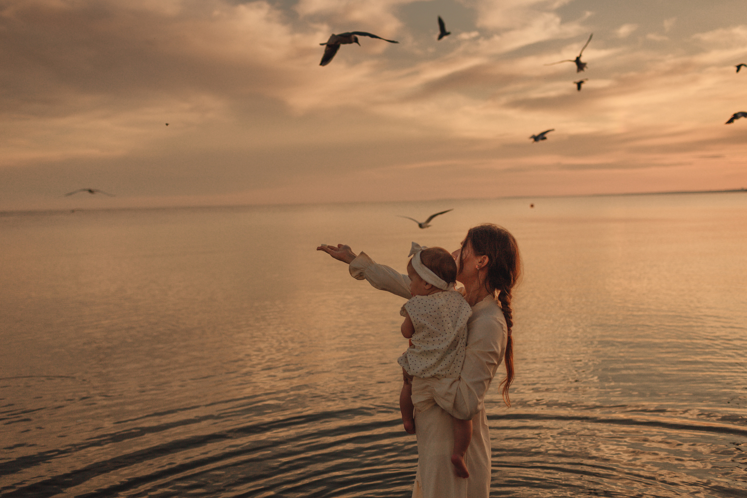 Закатная сьемка на заливе. Свадебный и семейный фотограф Спб Бошман Ирина