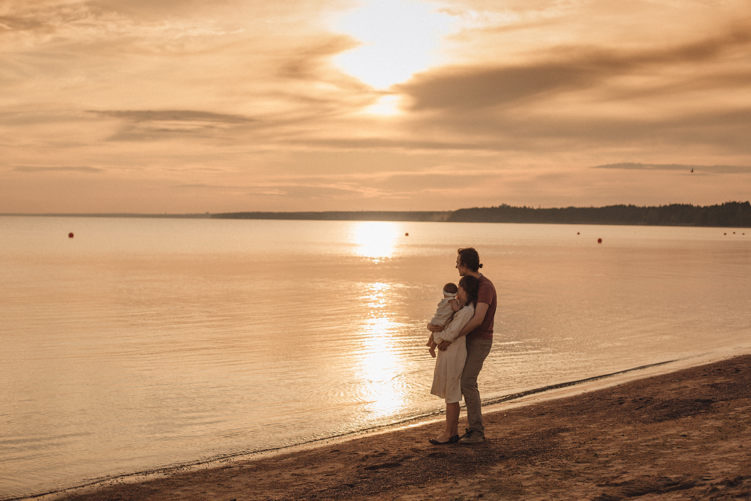 Закатная сьемка на заливе. Свадебный и семейный фотограф Спб Бошман Ирина