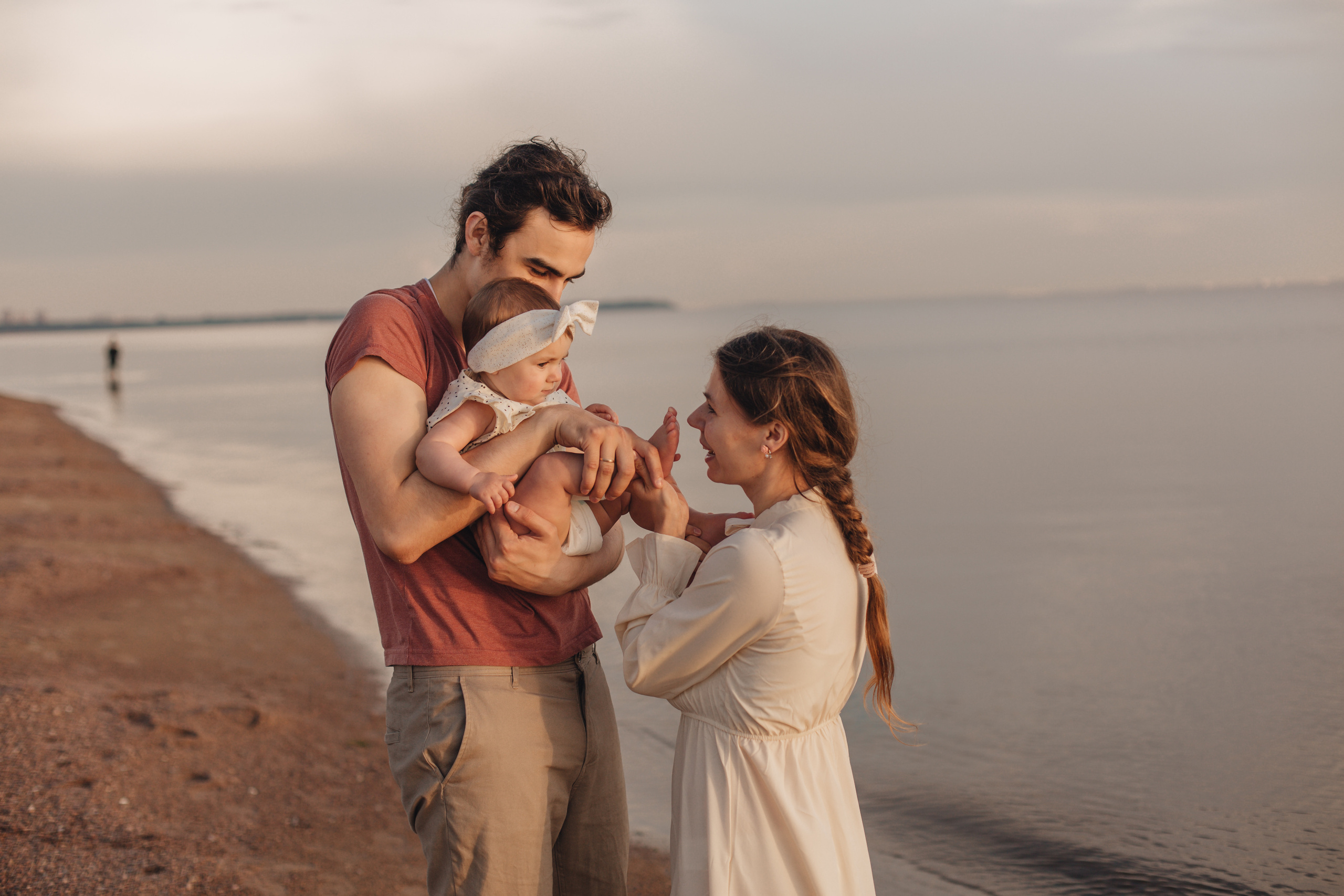 Закатная сьемка на заливе. Свадебный и семейный фотограф Спб Бошман Ирина