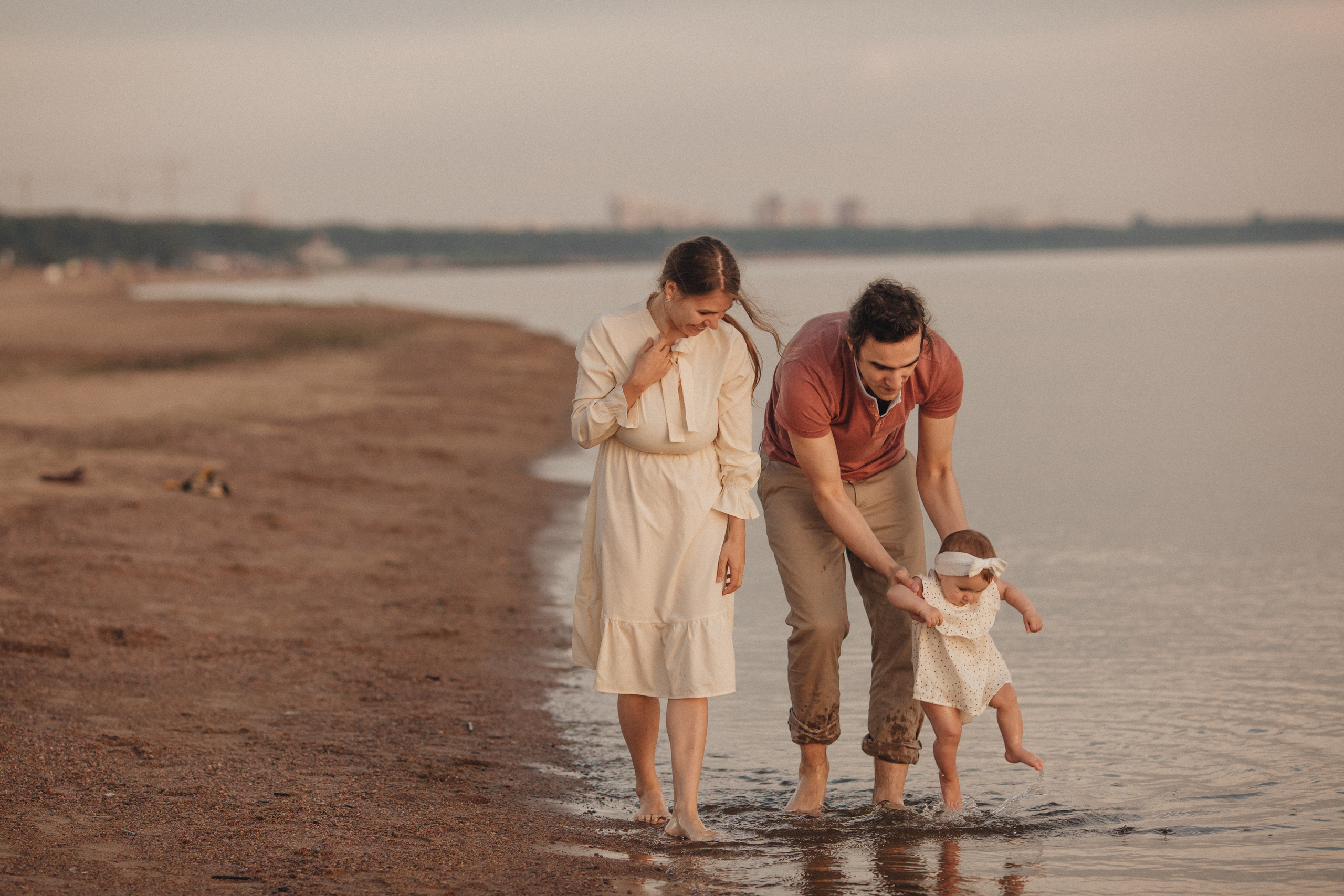 Закатная сьемка на заливе. Свадебный и семейный фотограф Спб Бошман Ирина