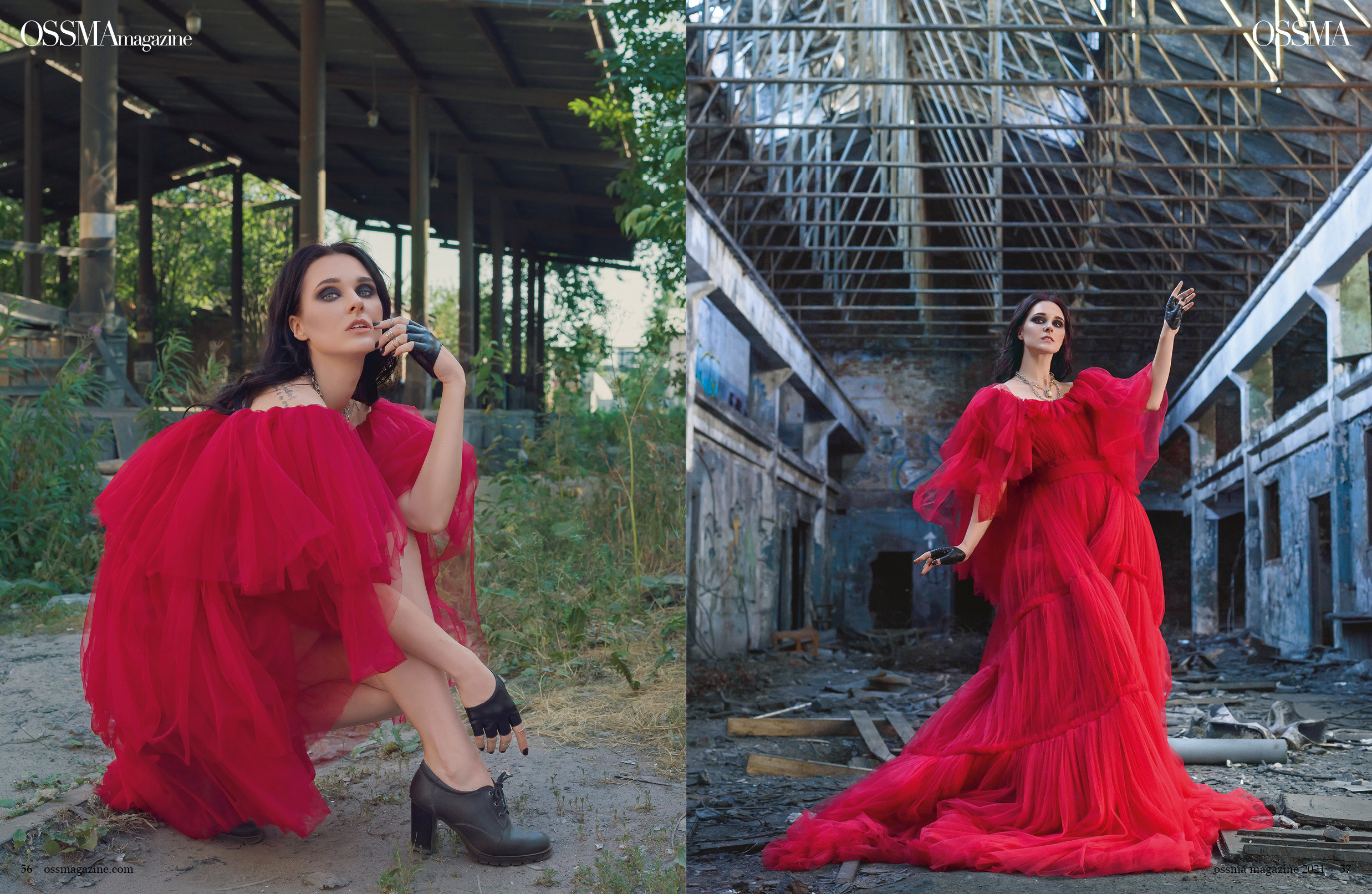 «The beauty of destruction» в OSSMA Magazine (сент.2021). Фотограф, ретушёр, графический дизайнер в Петербурге Адрианова Настя