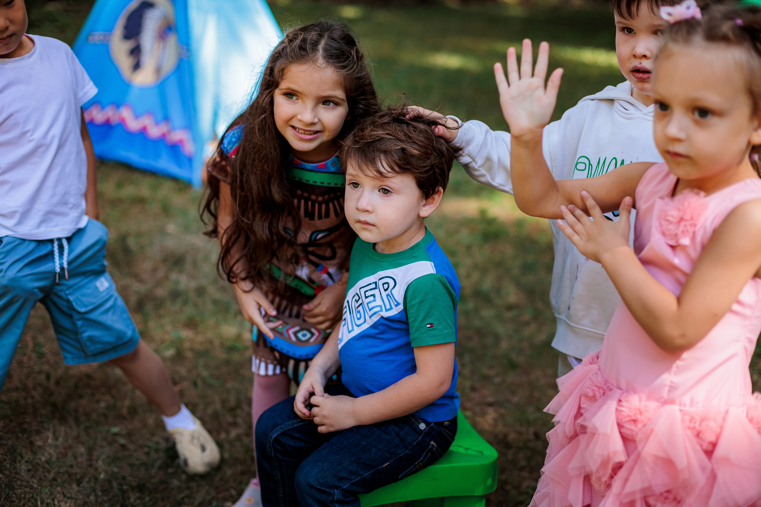 День рождения Леона «Индейцы». Семейный и детский фотограф Комина Елена, Власиха, Одинцово