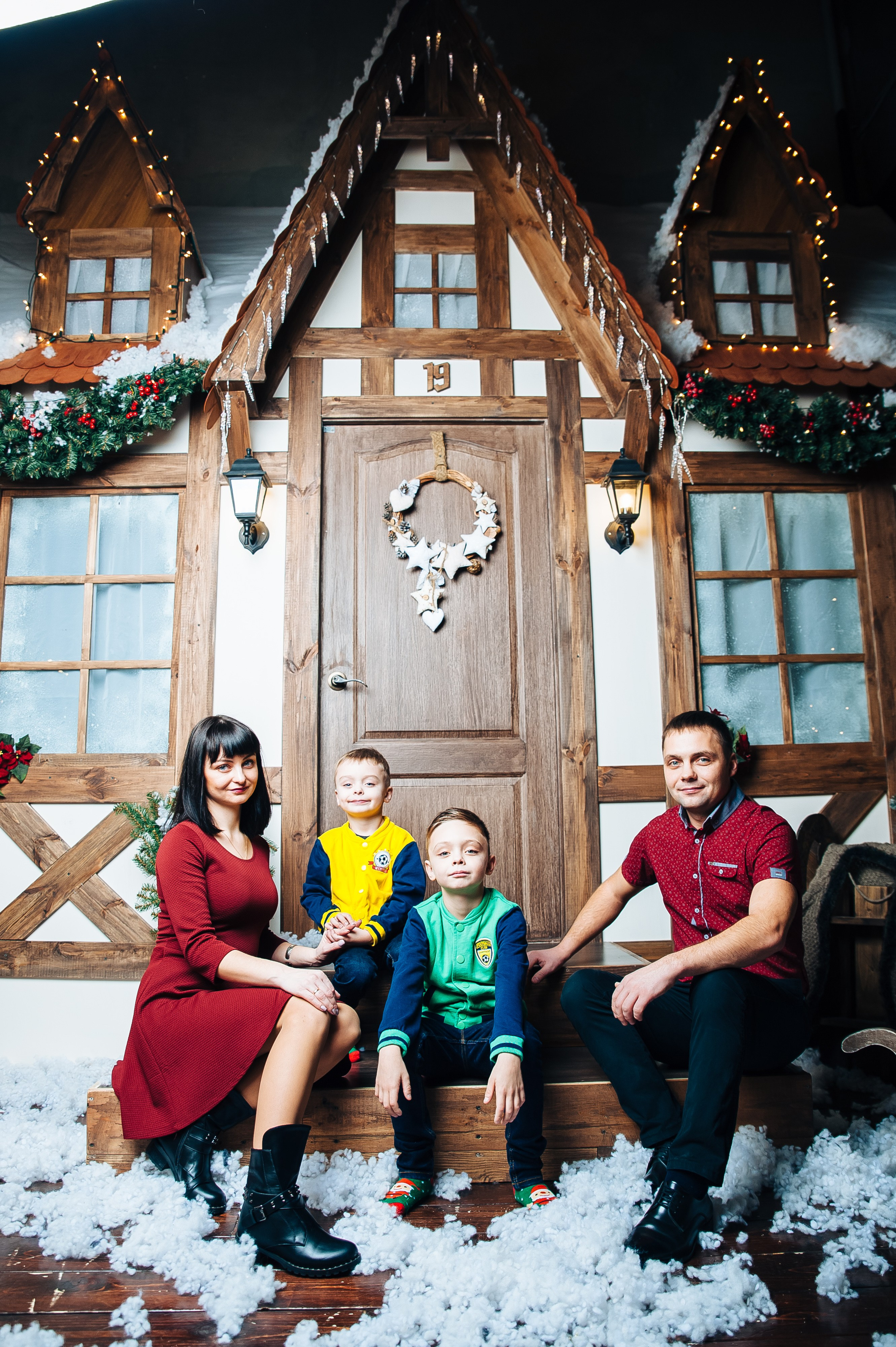 Новогодняя фотосессия в студии Минск, семейная фотосессия Минск