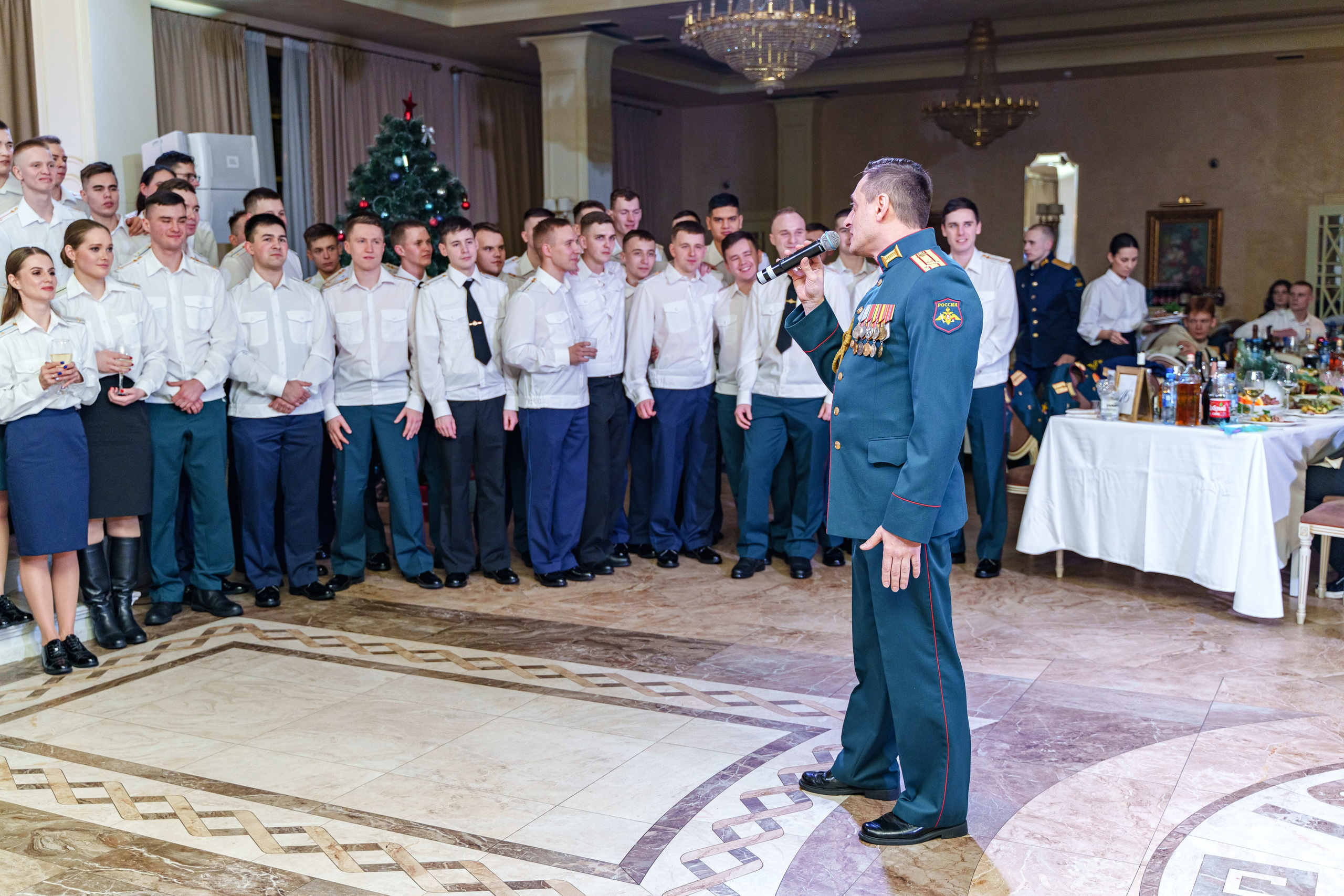 Фотосъемка выпуска военной академии и вручение дипломов