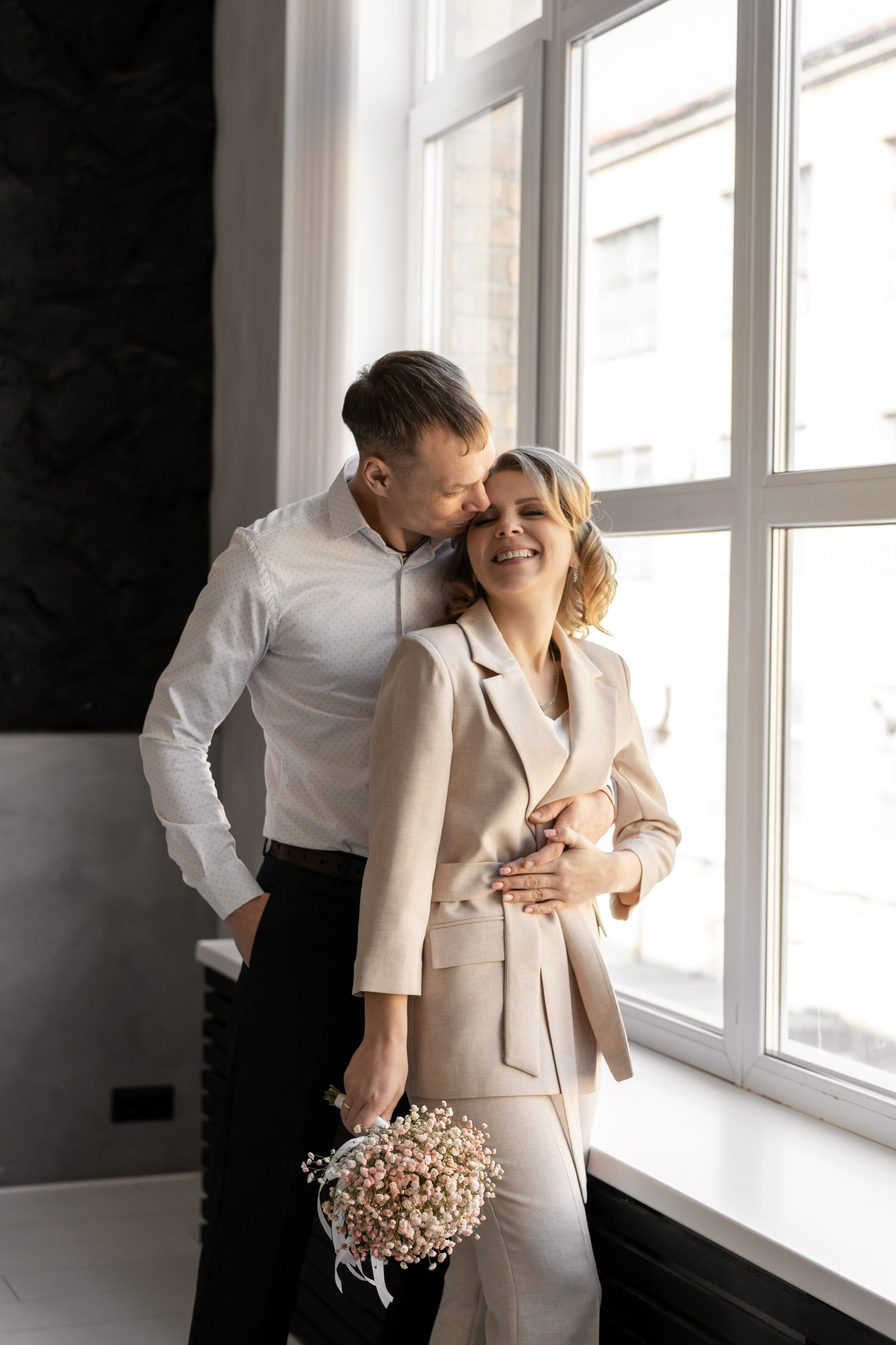 Стильная пара в фотостудии. Семейный и детский фотограф во Владивостоке Мария Гой