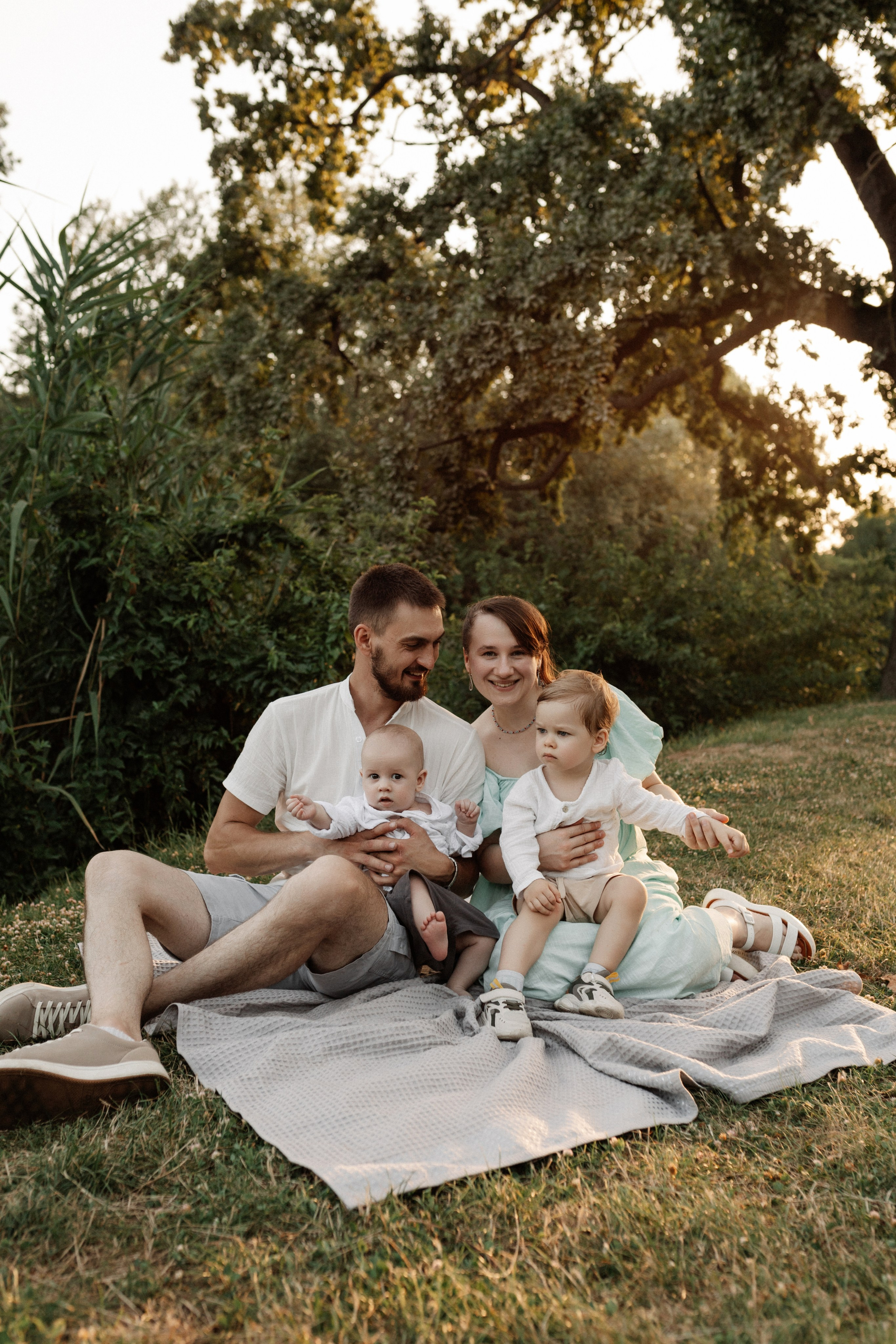 Оксана, Лёша, Рома и Коля. Семейный фотограф в Краснодаре Яна Морева