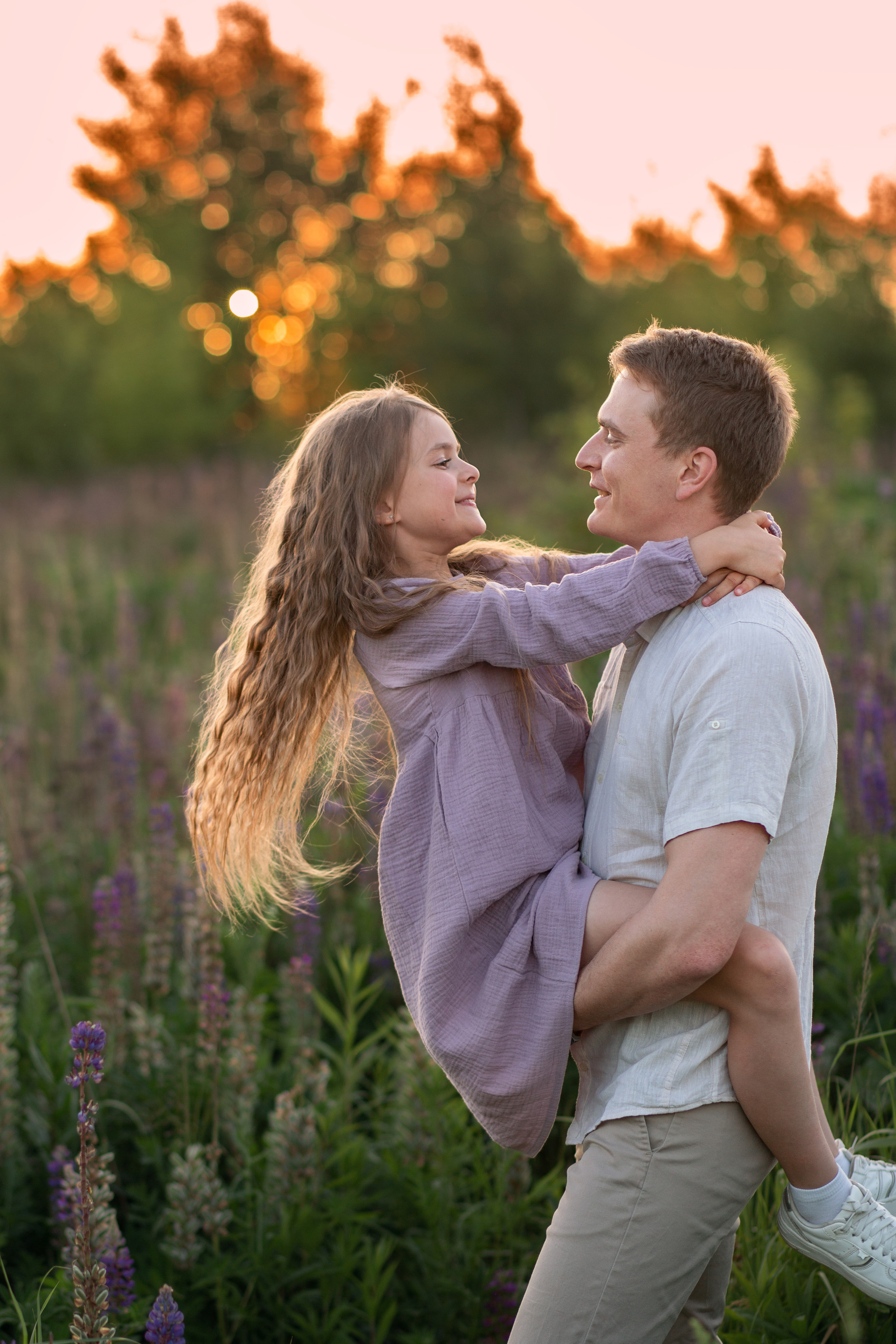 Семья в Люпинах. Семейный и детский фотограф в Москве Юлия