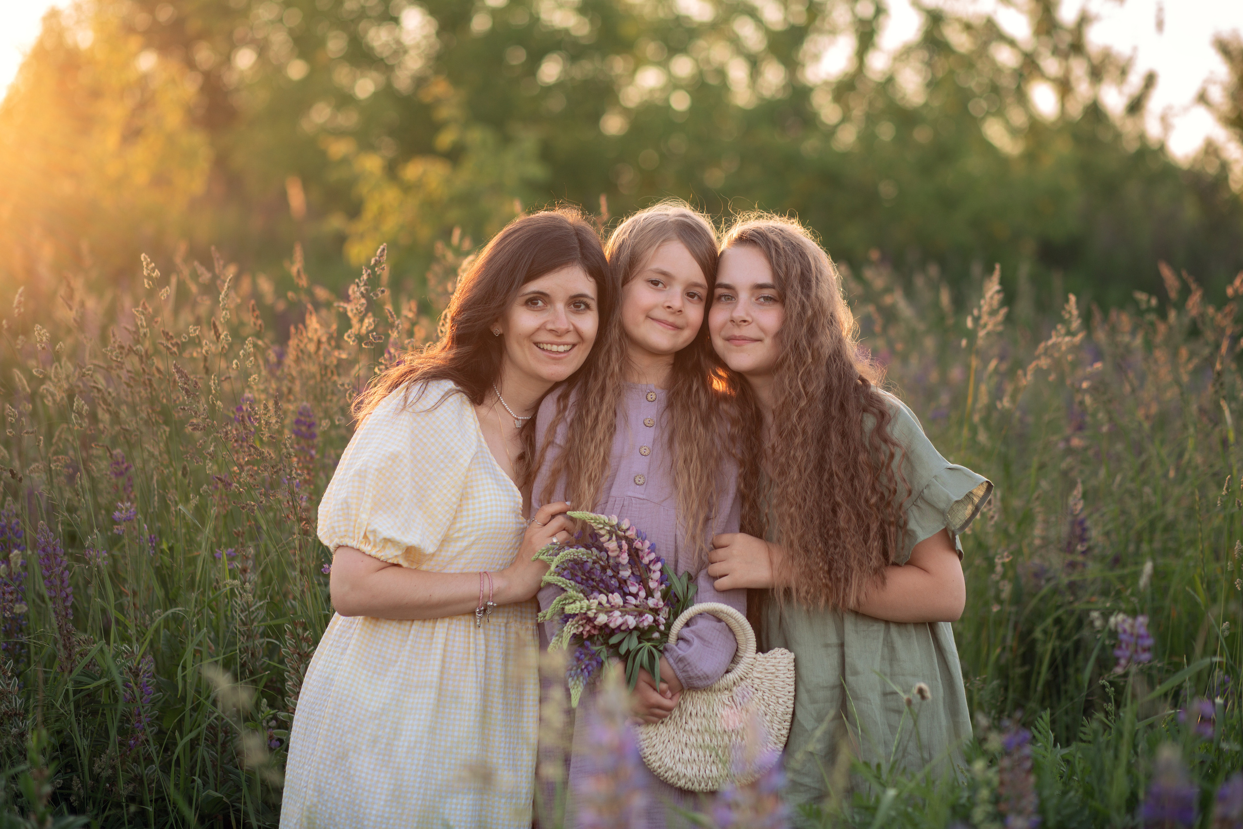 Семья в Люпинах. Семейный и детский фотограф в Москве Юлия