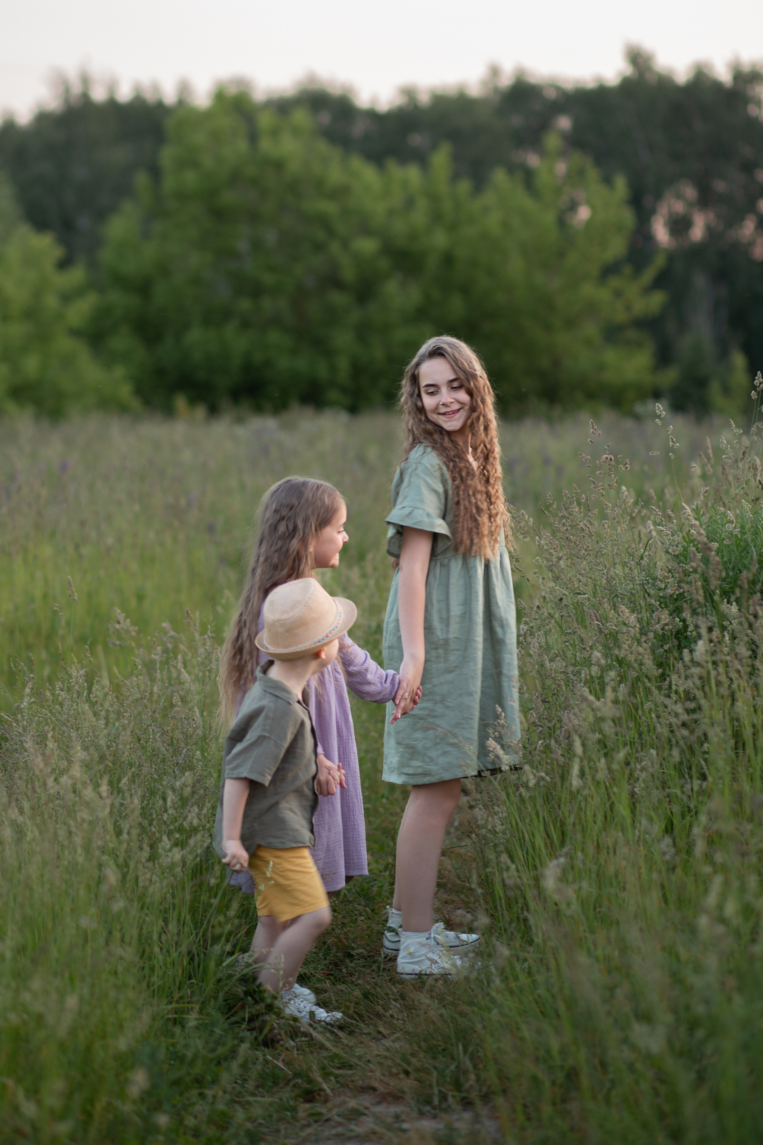 Семья в Люпинах. Семейный и детский фотограф в Москве Юлия