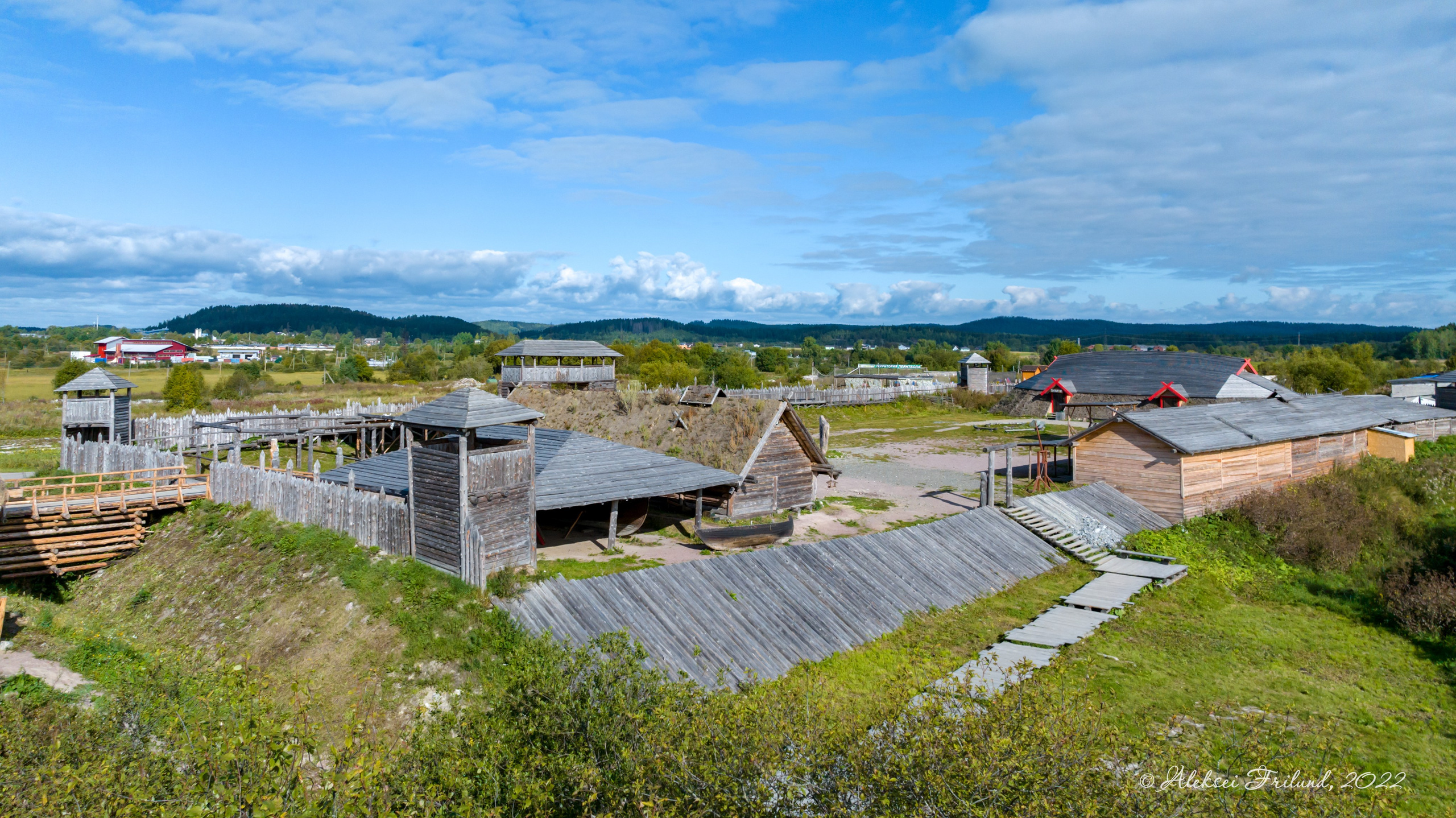 Исторический парк Бастiонъ. Аэросъемка. Фото и Видео в Карелии. Алексей  Фрилунд